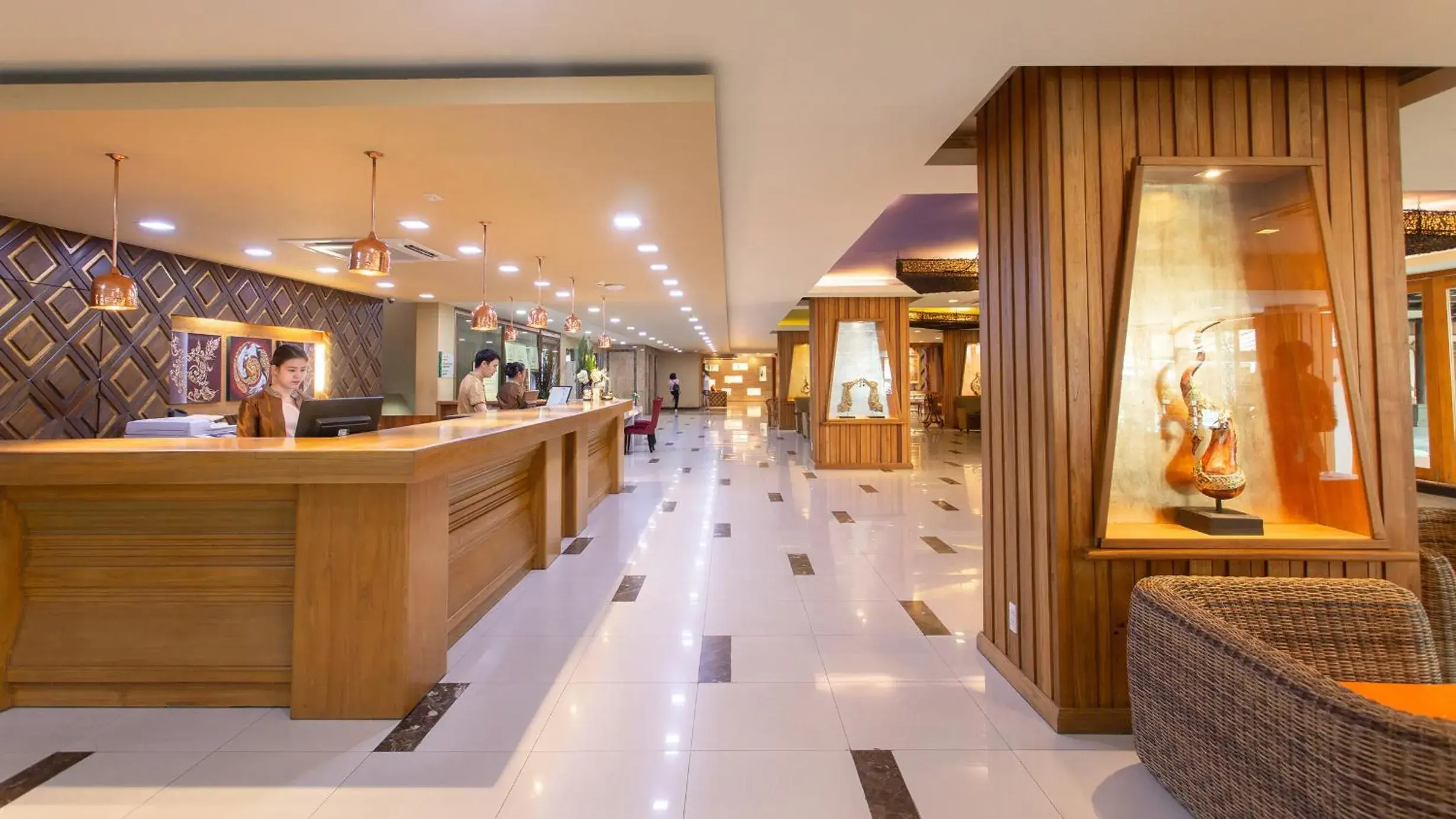 Lobby or reception in Khum Phucome Hotel -SHA Extra Plus