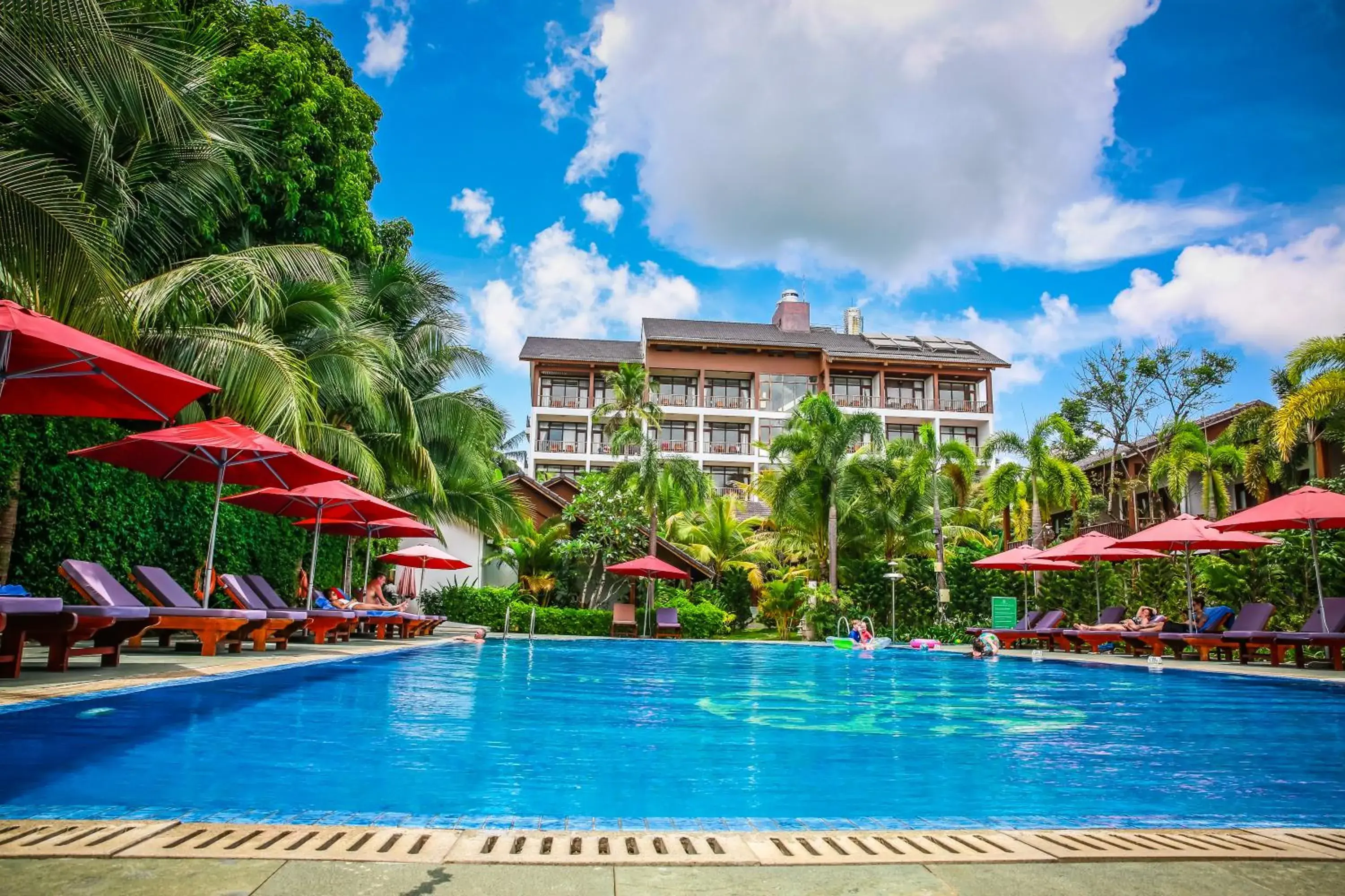 Pool view, Swimming Pool in Tropicana Resort Phu Quoc