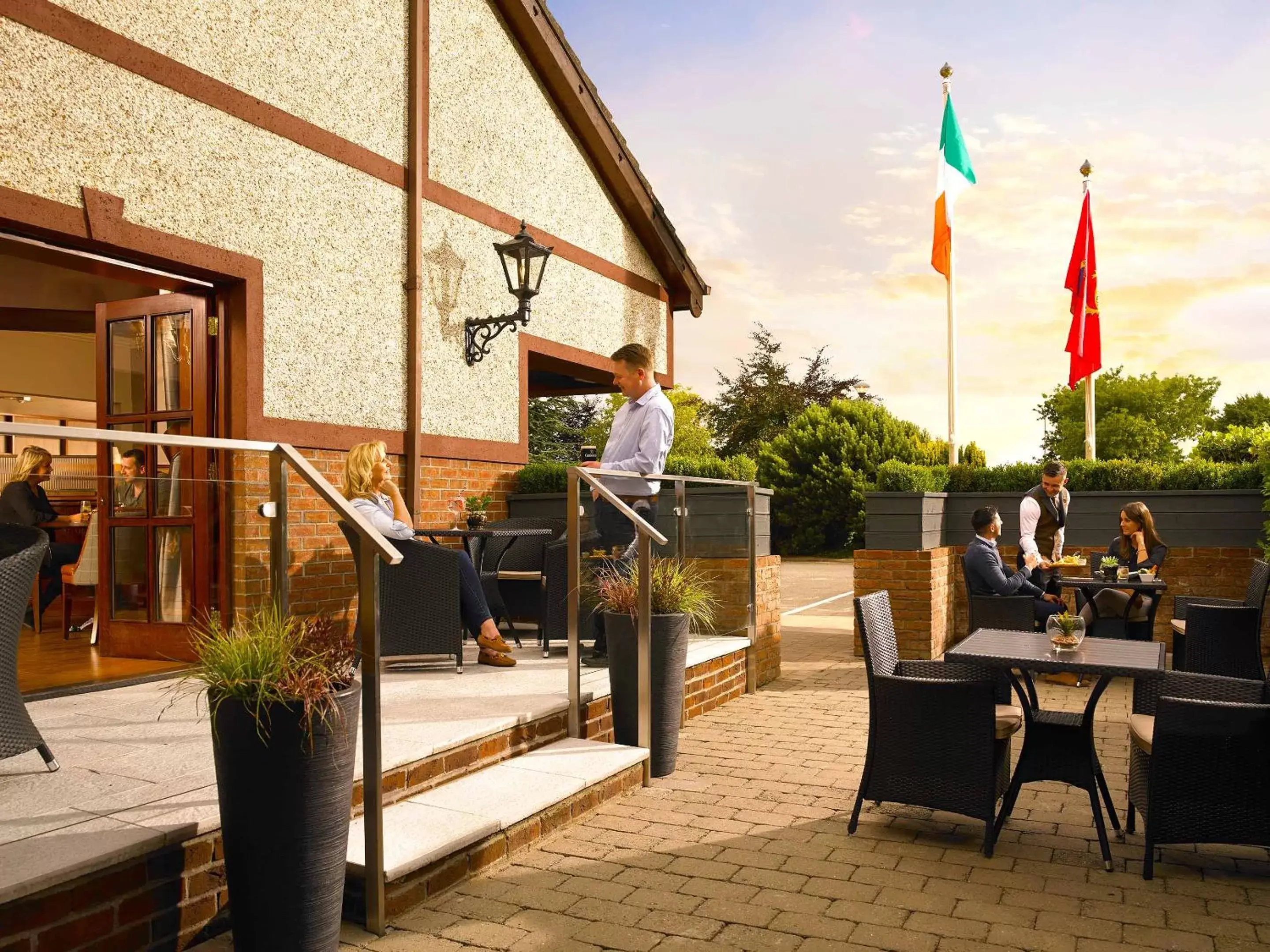 Patio in Kilmurry Lodge Hotel