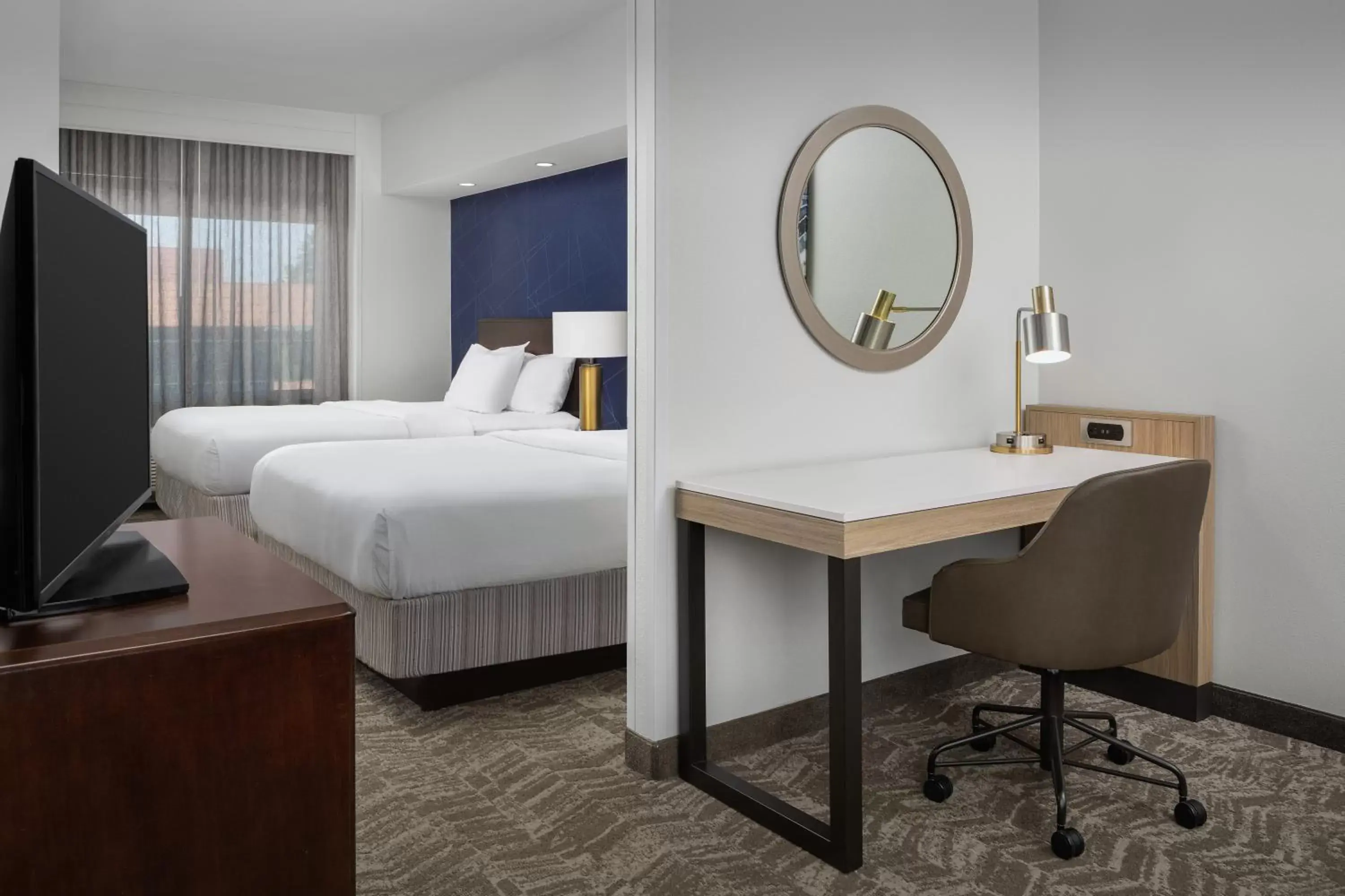 Bedroom, Bed in SpringHill Suites by Marriott Portland Vancouver