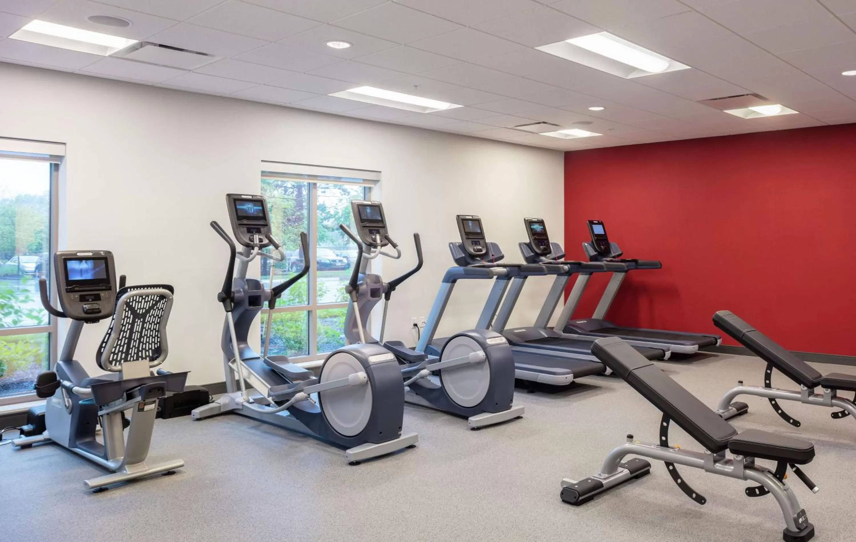 Fitness centre/facilities in Homewood Suites by Hilton Needham Boston