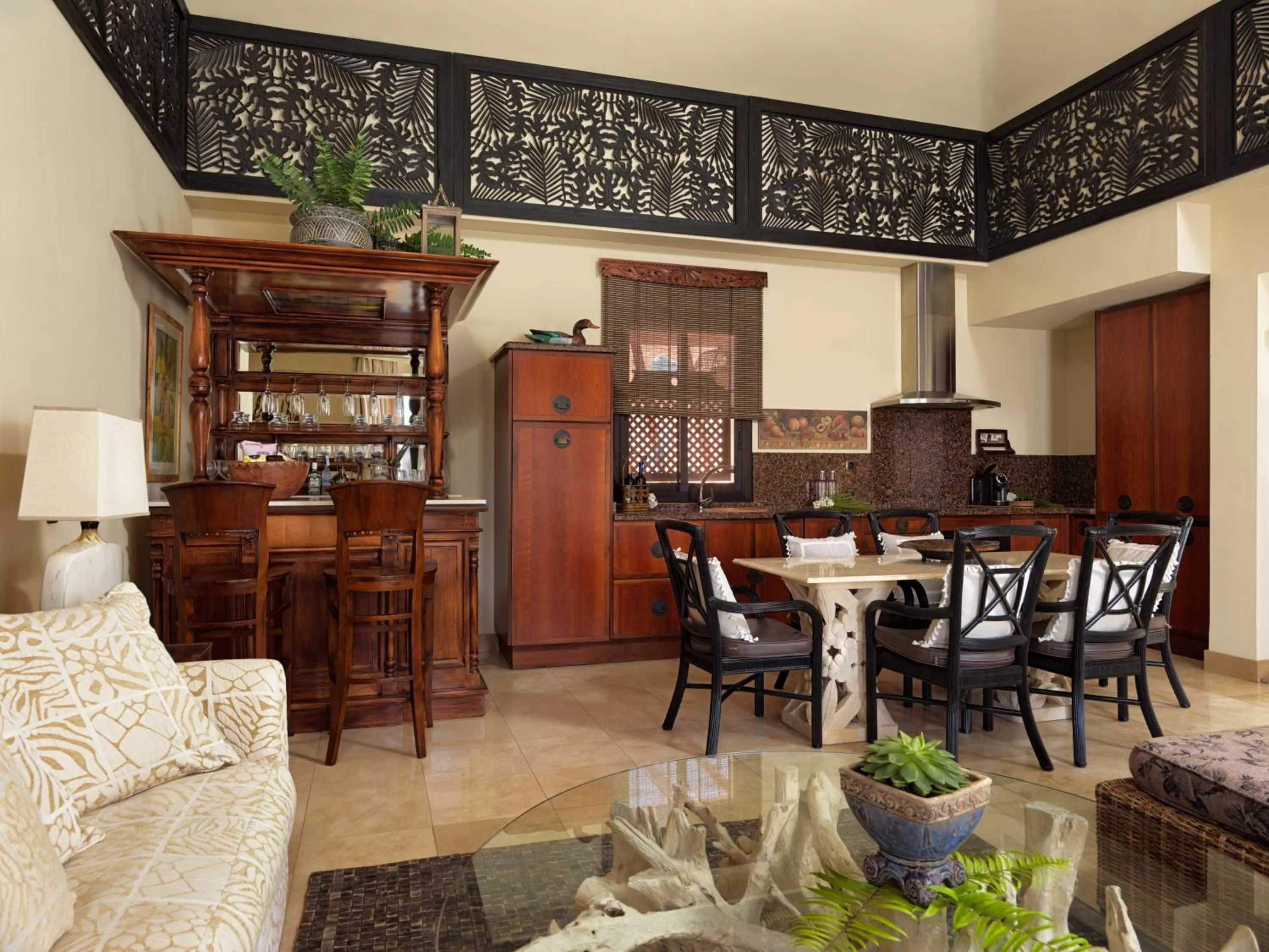 Kitchen or kitchenette in Royal Garden Villas, Luxury Hotel