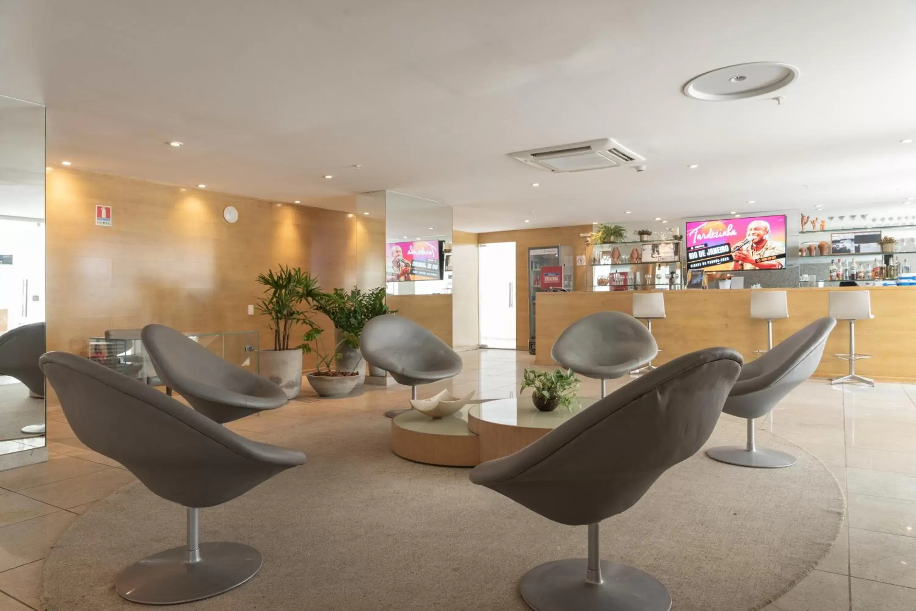 Seating area, Lobby/Reception in Hotel Brisa Praia