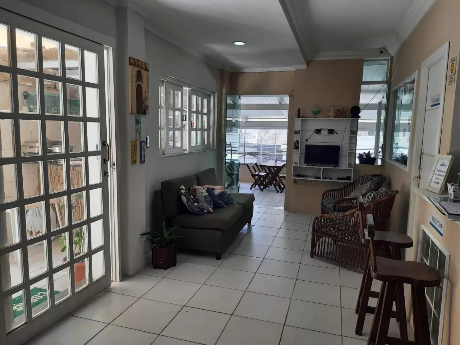 Lobby or reception in Pousada Corais da Barra