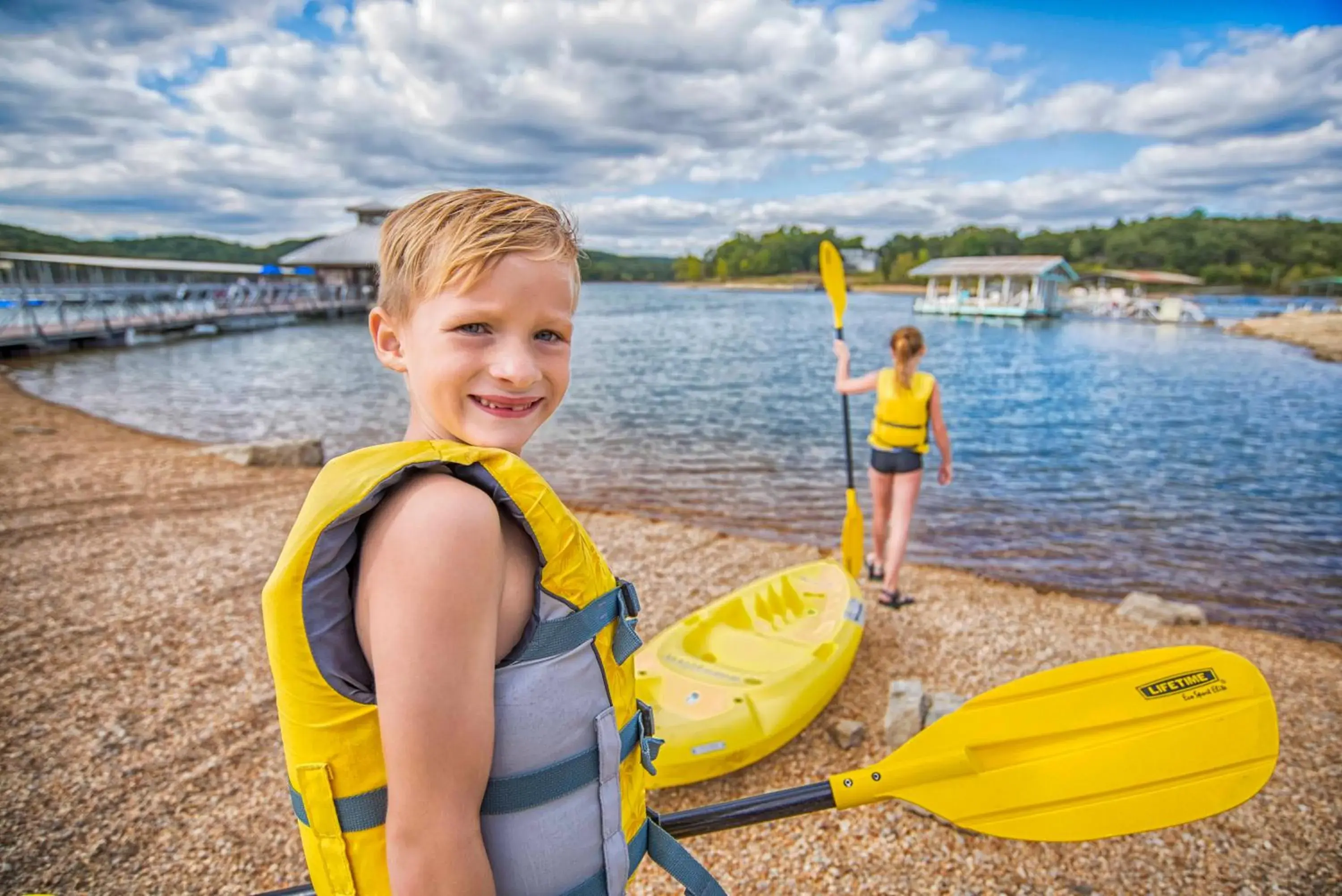 Beach, Children in Still Waters Resort