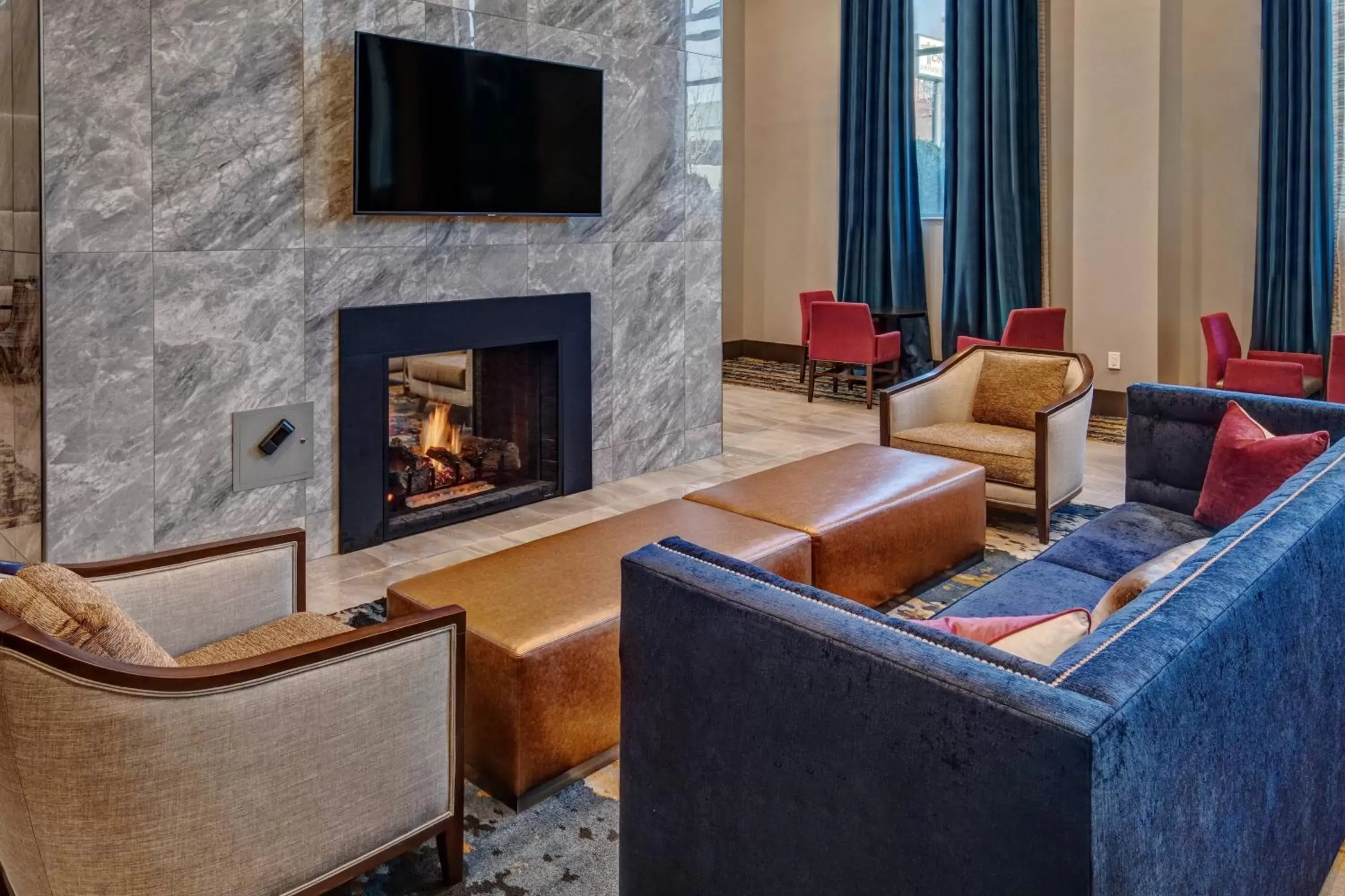 Lobby or reception, Lounge/Bar in Residence Inn by Marriott Nashville Green Hills