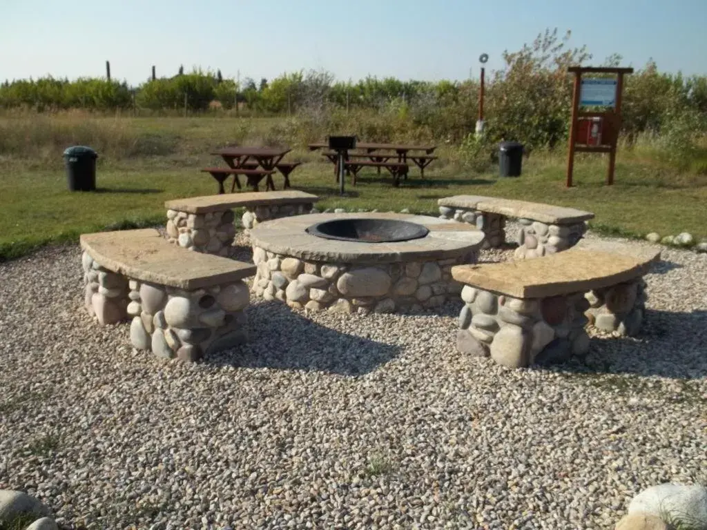 Patio in Teton Valley Cabins