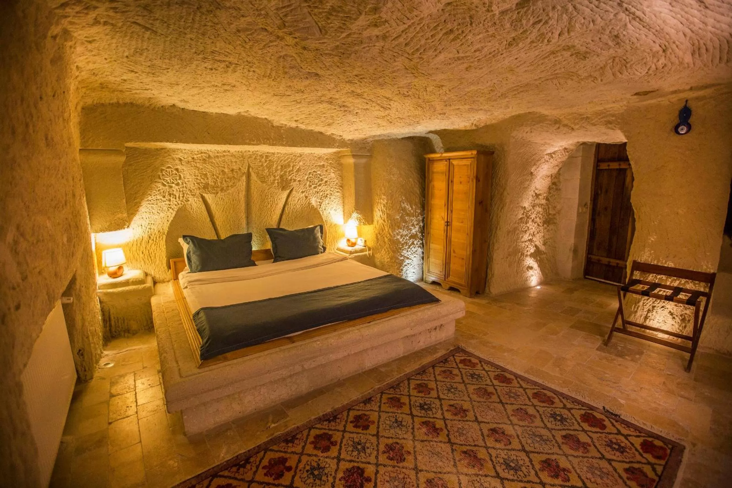 Bedroom, Bed in Azure Cave Suites - Cappadocia