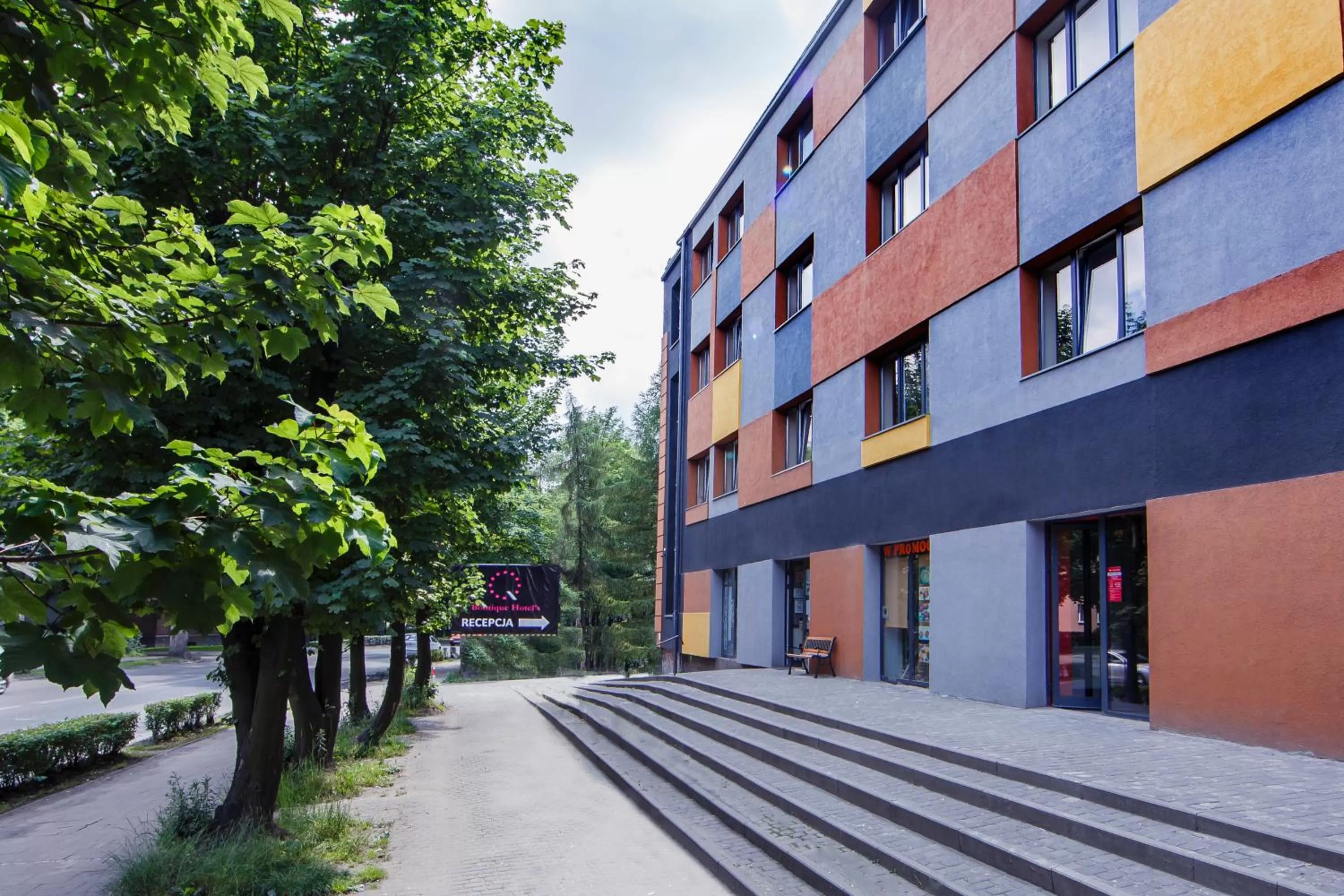 Facade/entrance in Boutique Hotel's Bytom