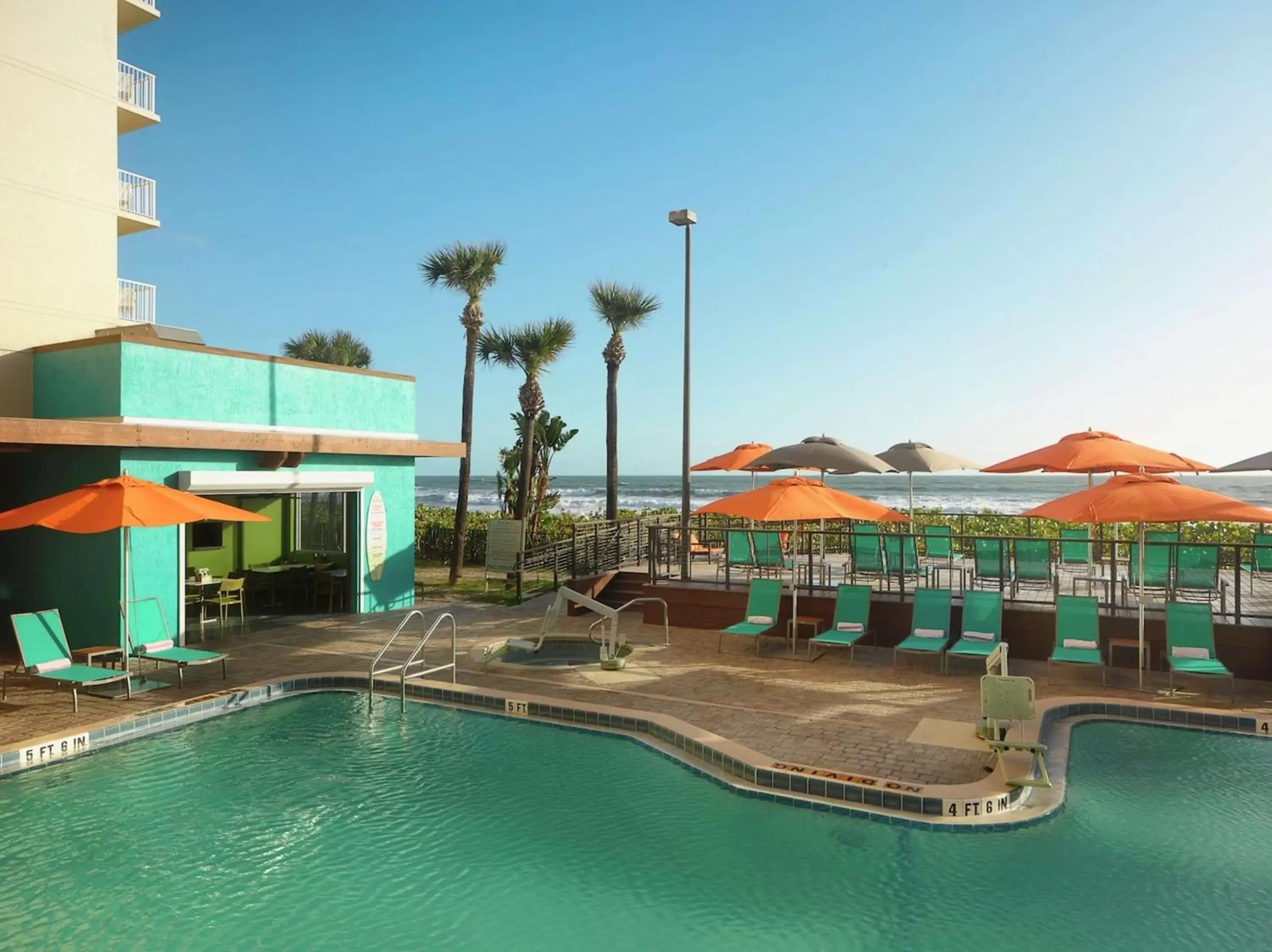 Pool view, Swimming Pool in DoubleTree Suites by Hilton Melbourne Beach Oceanfront