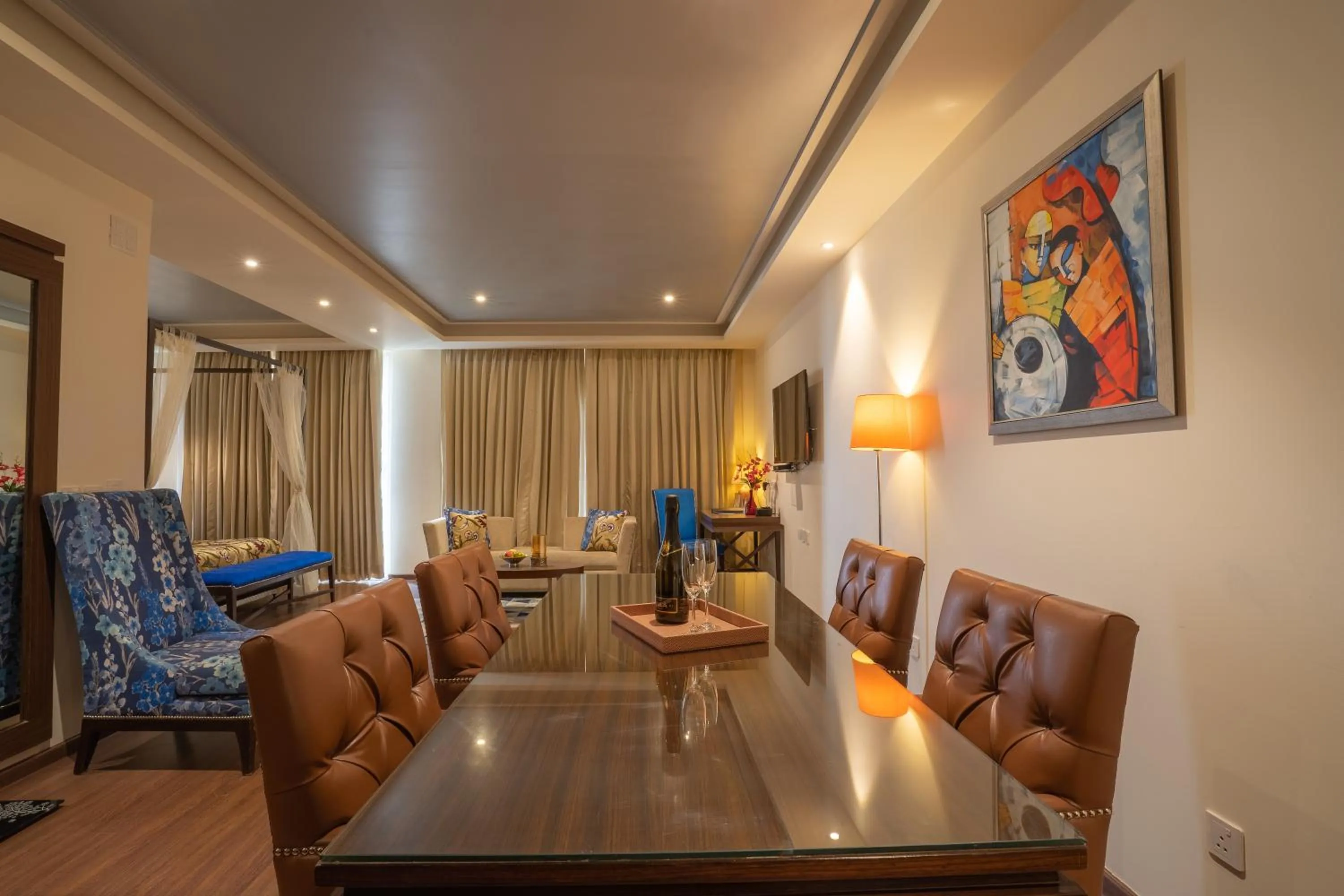 Living room in Indraprastha Spa Resort