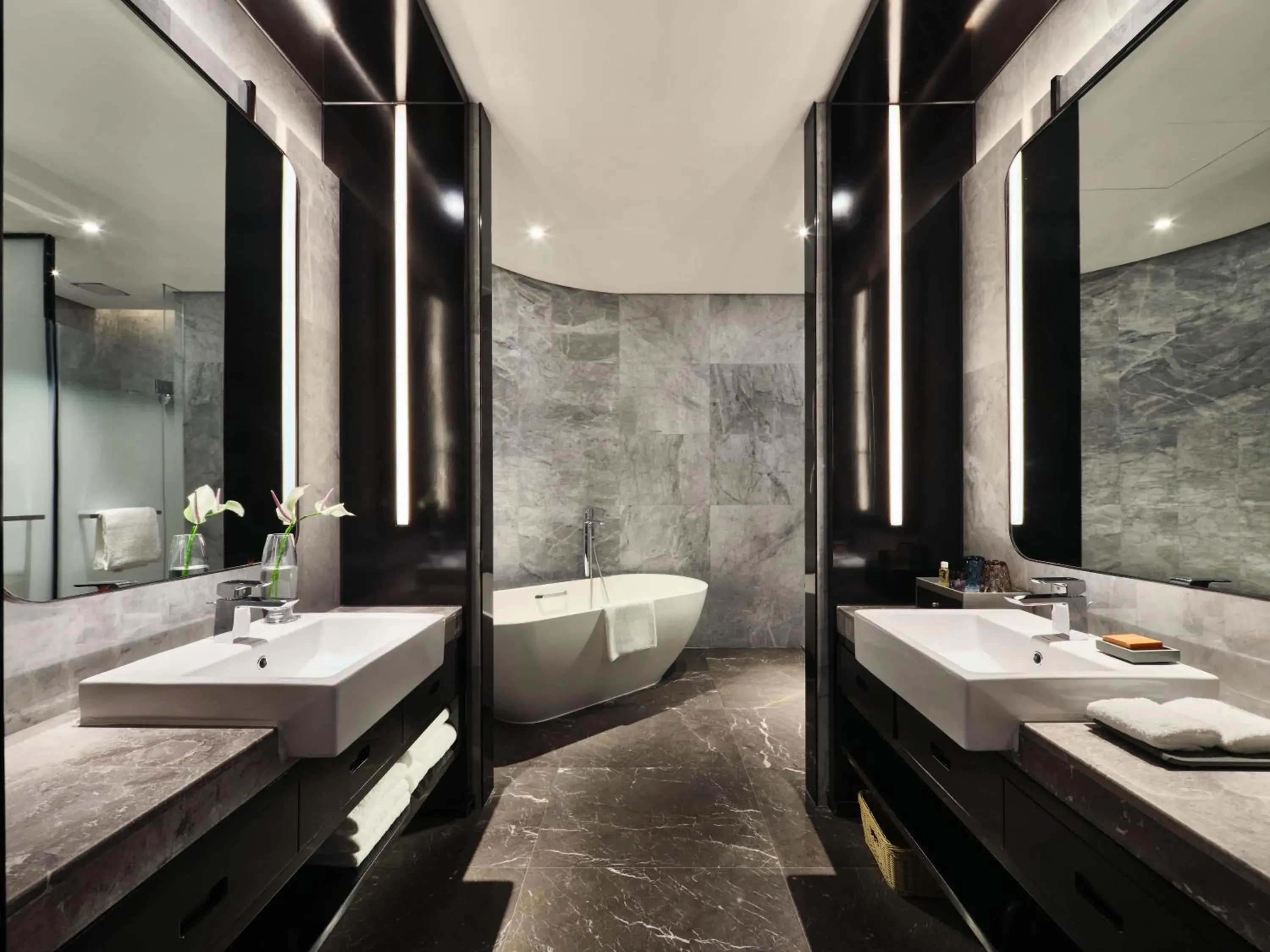 Bathroom in Crowne Plaza Wuhan Development Zone, an IHG Hotel