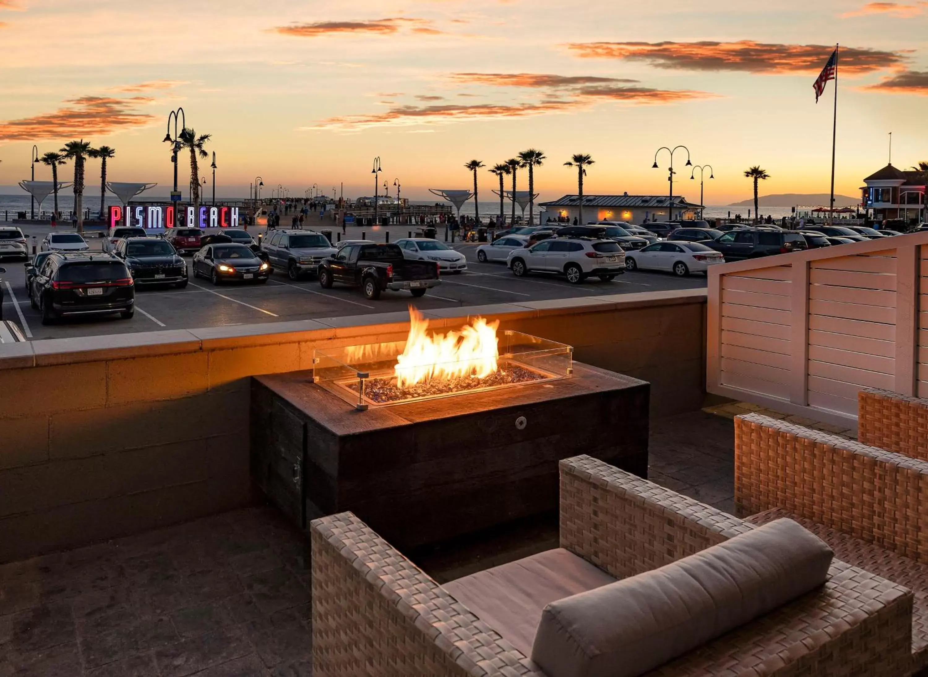 Fireside Queen Room with Partial Ocean View in Inn at the Pier Pismo Beach, Curio Collection by Hilton Fireside Queen Room with Partial Ocean View in Inn at the Pier Pismo Beach, Curio Collection by Hilton