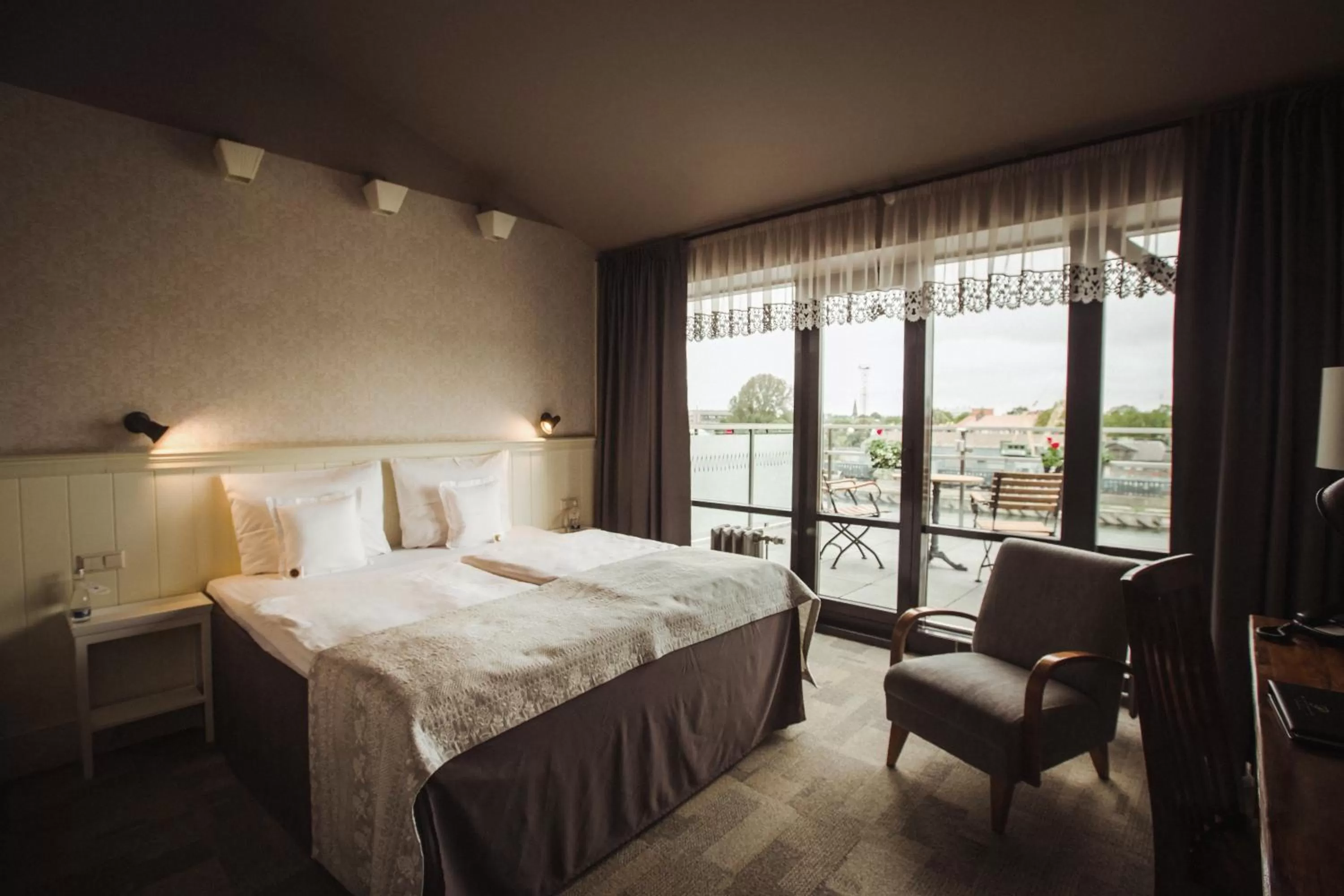 View (from property/room), Bed in Promenade Hotel Liepaja