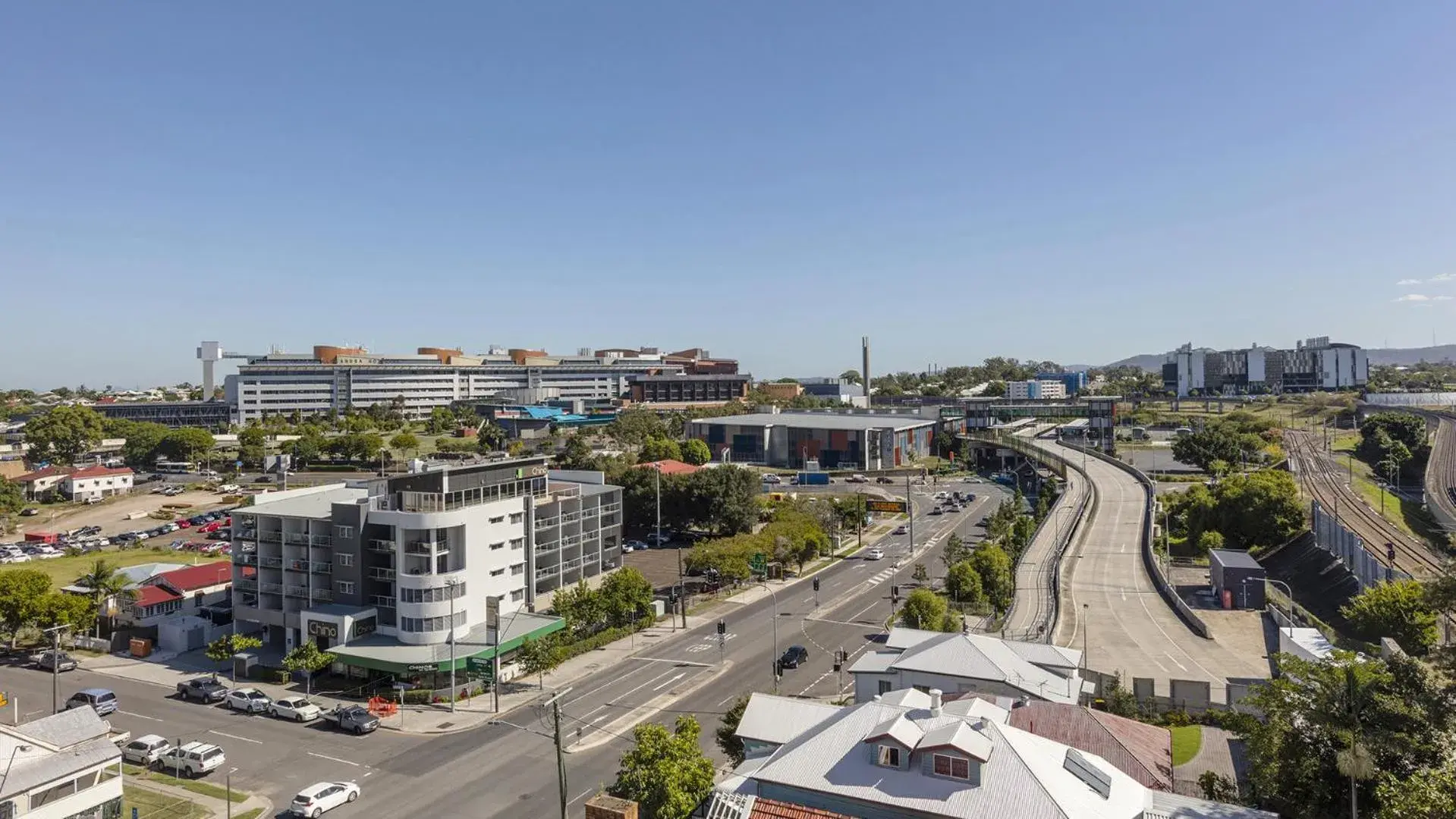 City view, Bird's-eye View in Oaks Brisbane Woolloongabba Suites