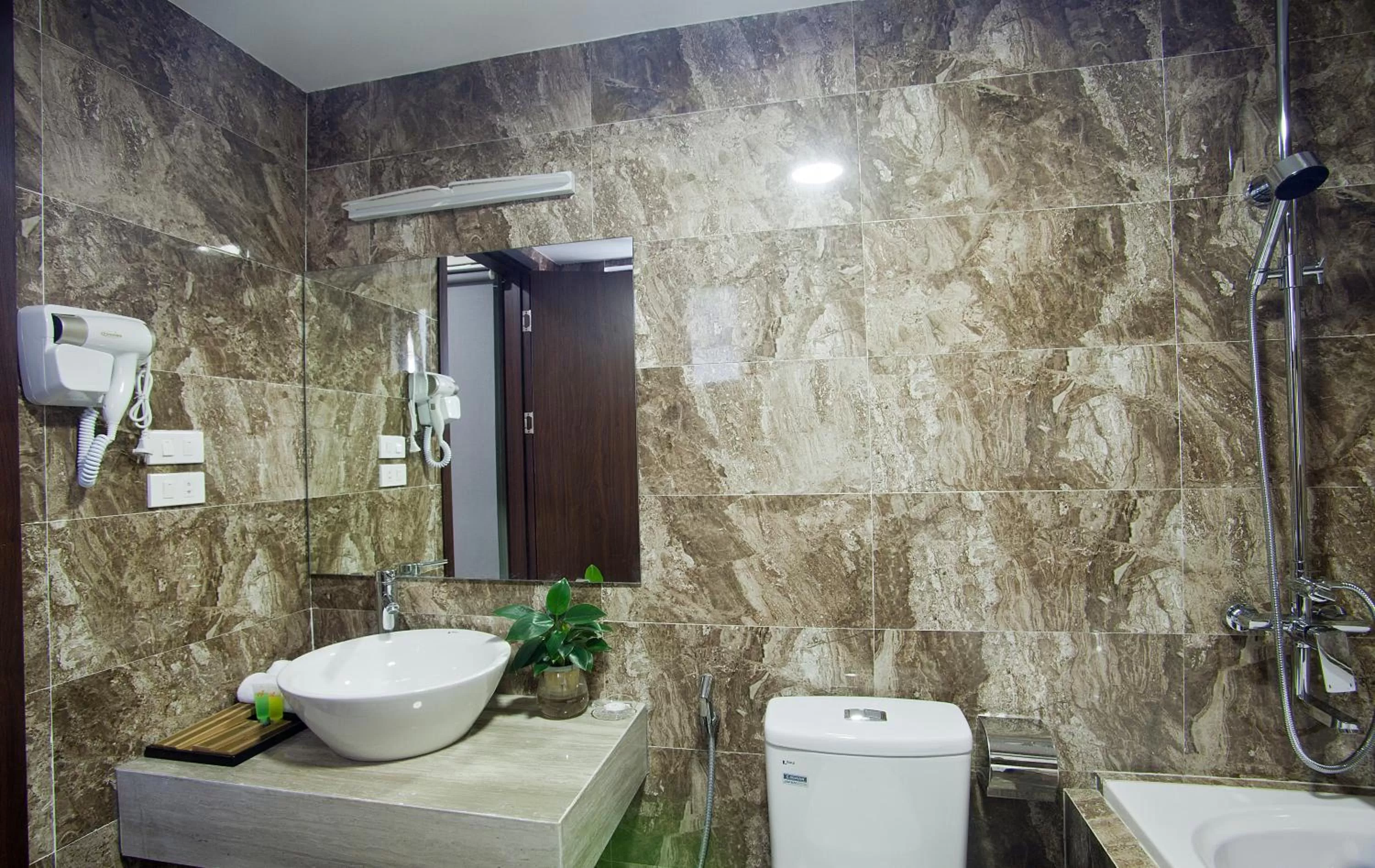 Shower in Victor Hanoi Hotel