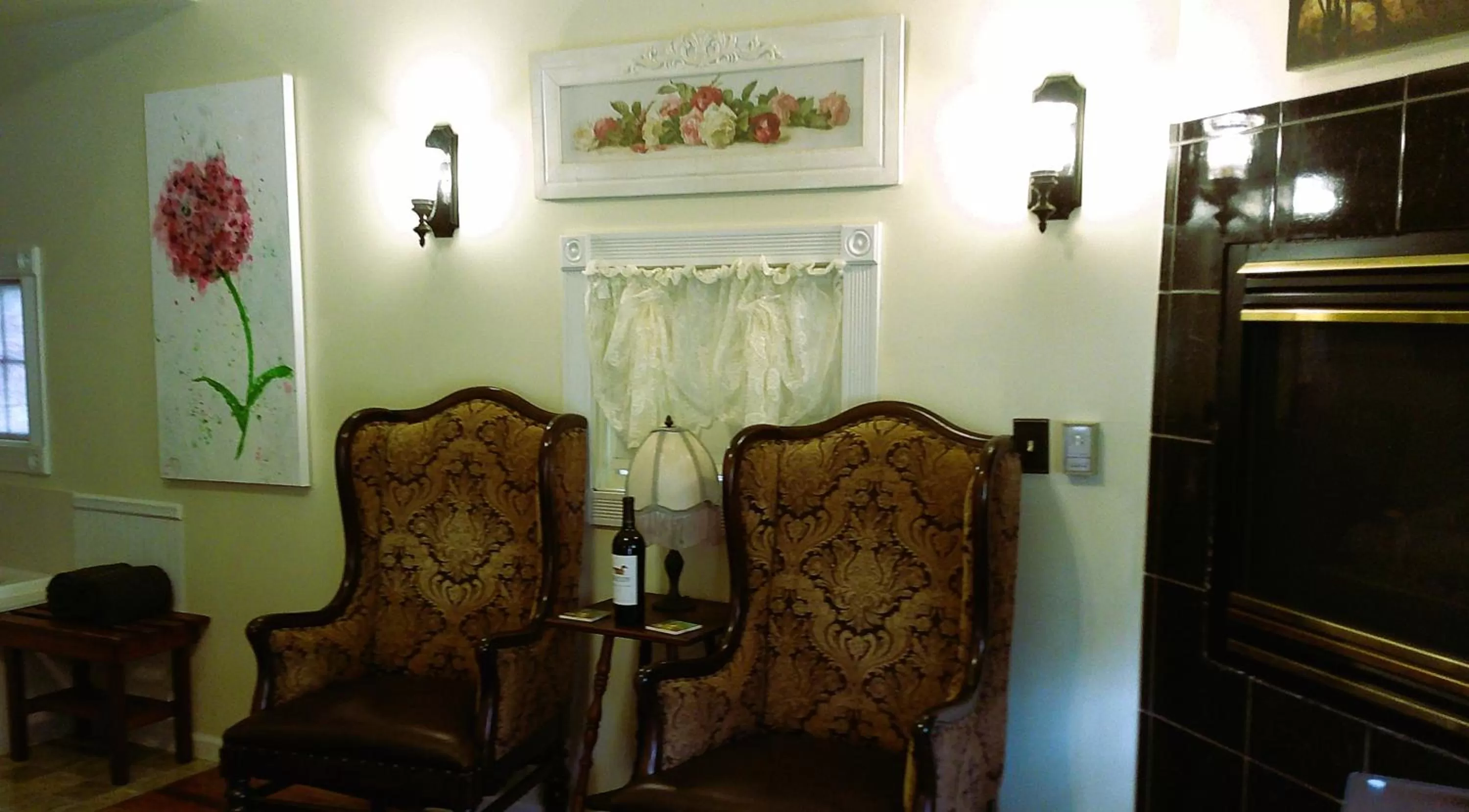 Seating Area in Rock Cottage Gardens B&B