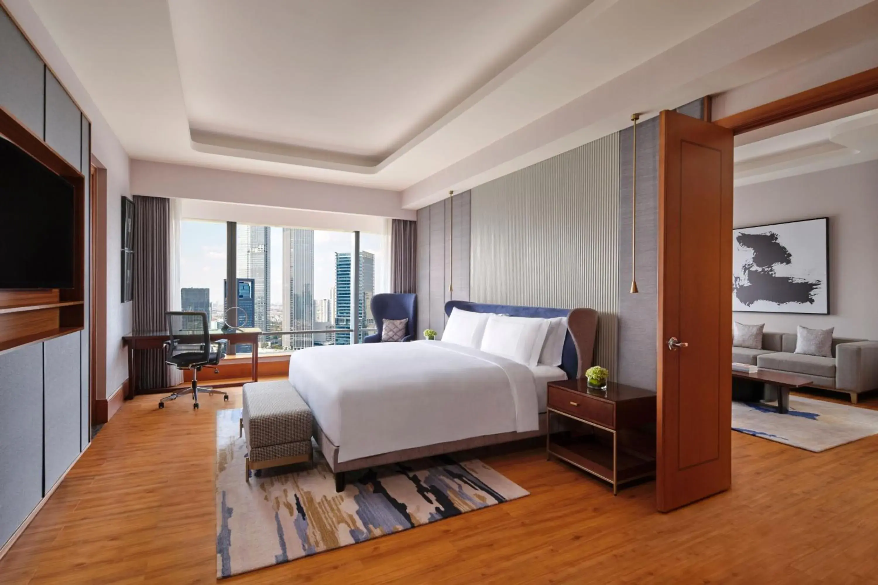Photo of the whole room, Bed in The Ritz-Carlton Jakarta, Mega Kuningan