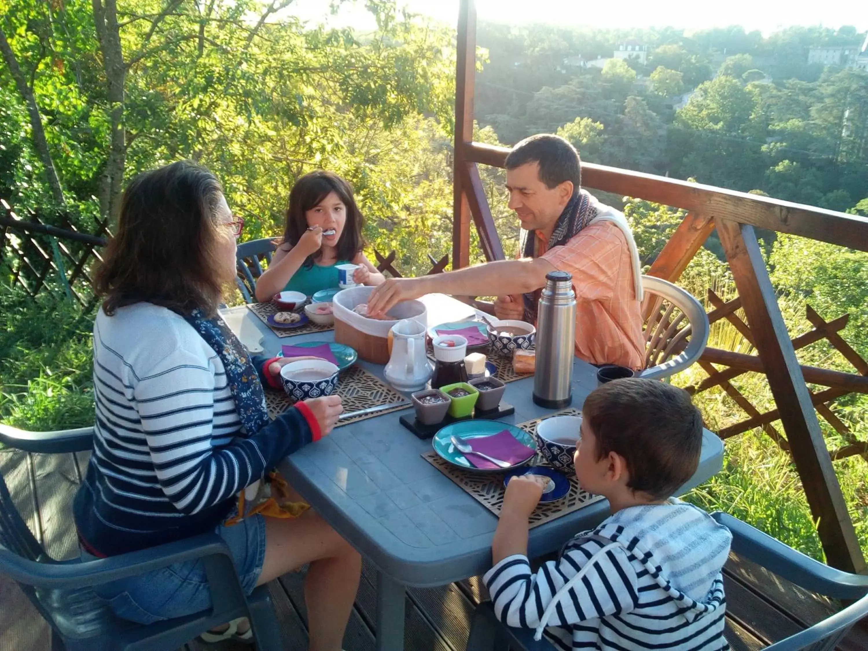 Family in Le Chalet du Parc