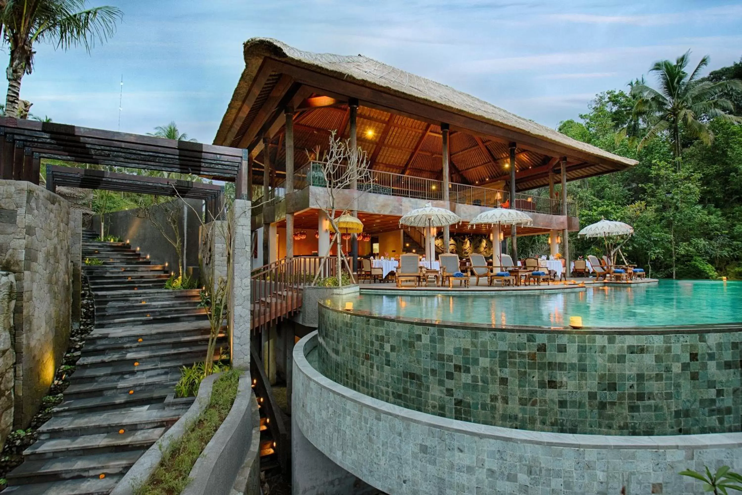 Restaurant/places to eat, Swimming Pool in Natya Resort Ubud