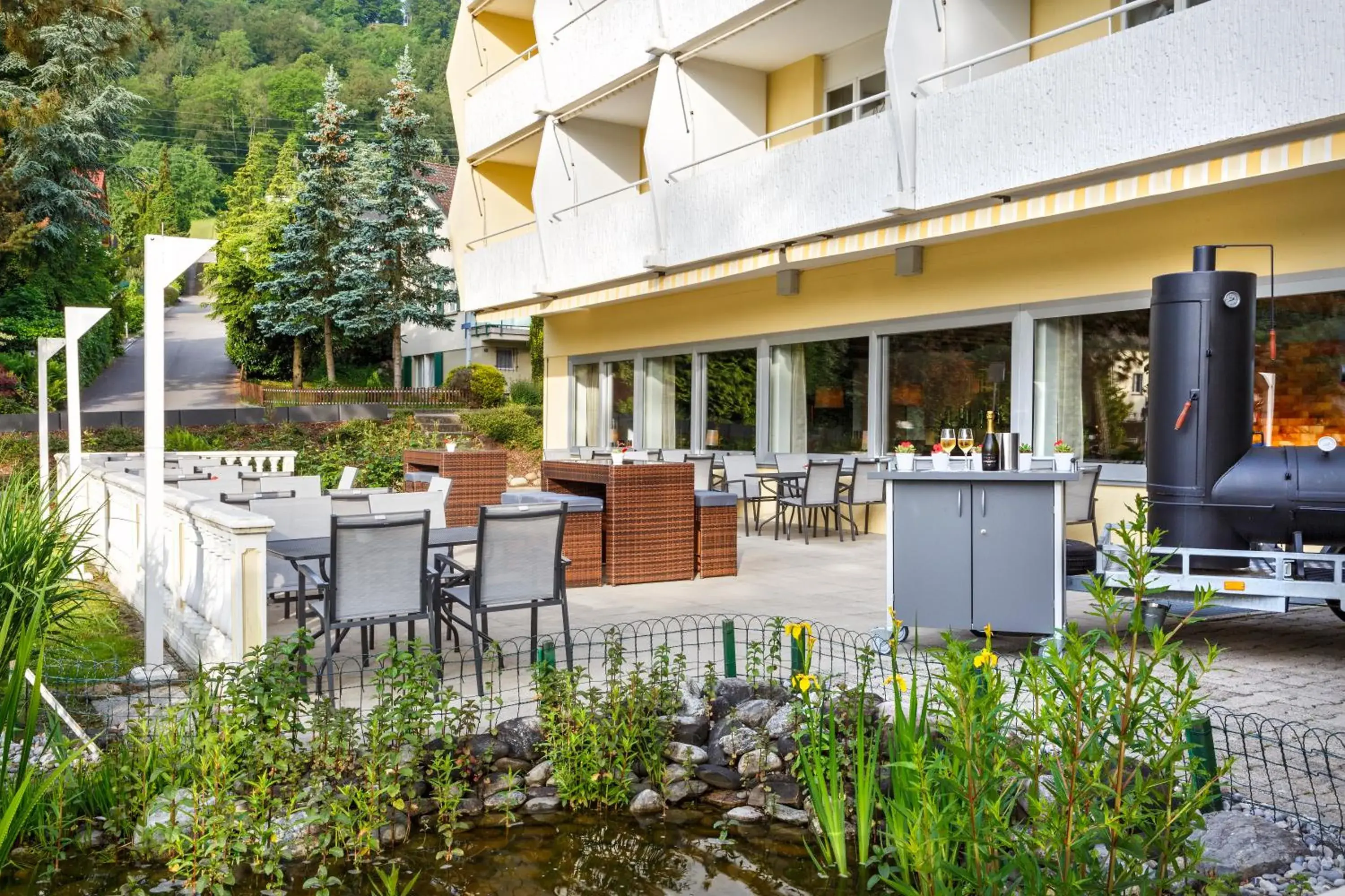 Balcony/Terrace, Restaurant/Places to Eat in VitalBoutique Hotel Zurzacherhof