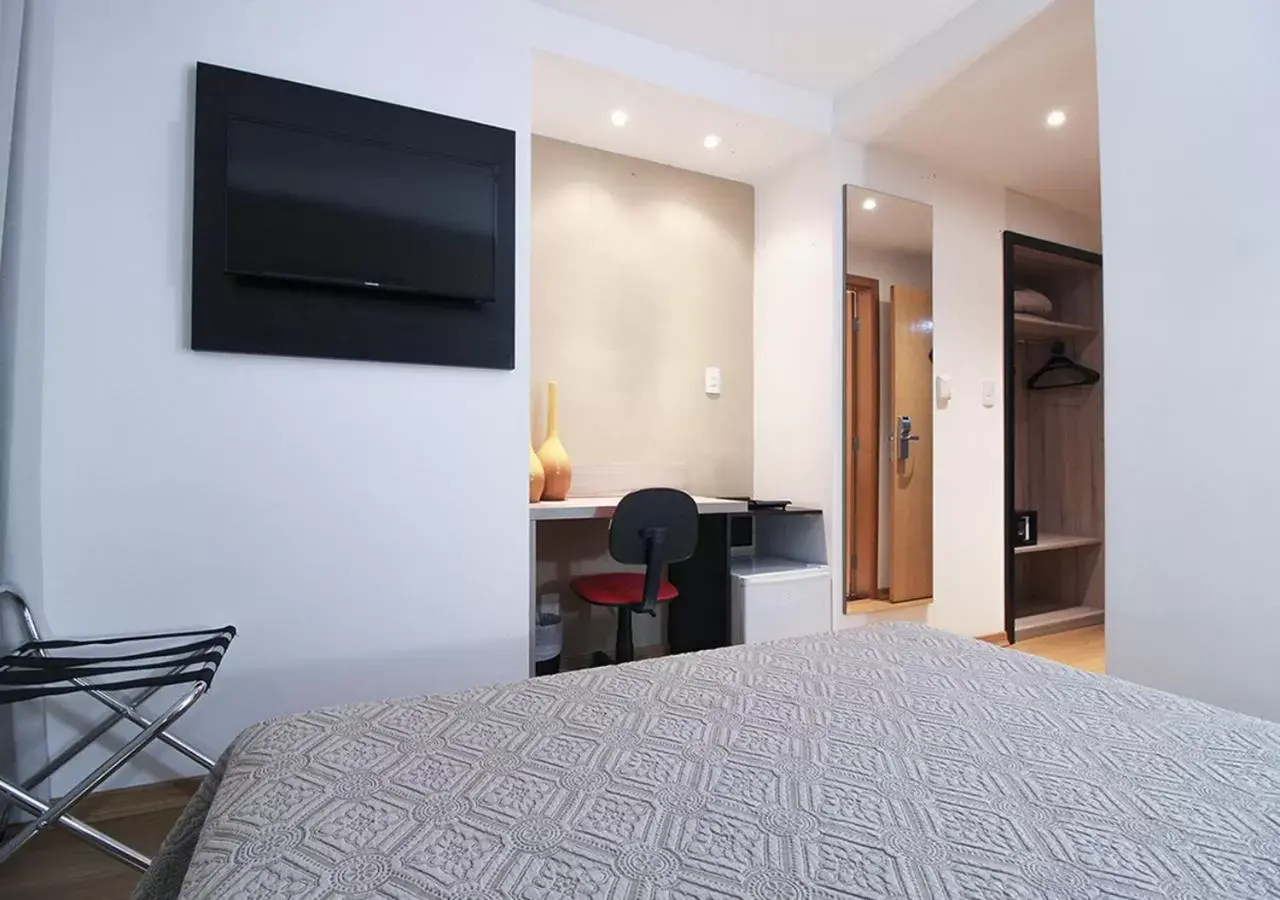 Bedroom, Bed in Stop Inn Plus Pampulha Bedroom, Bed in Stop Inn Plus Pampulha