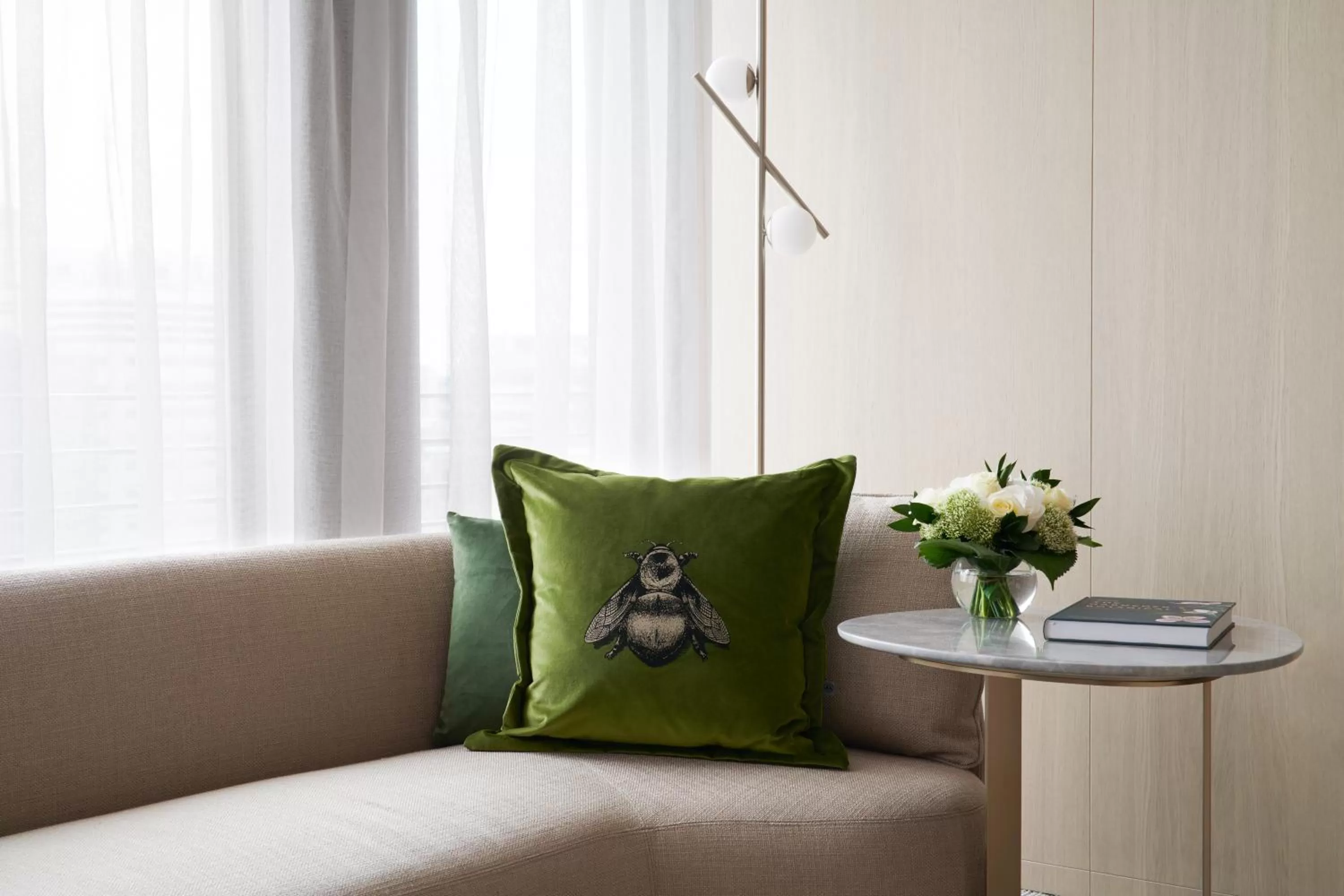 Living room in Pan Pacific London