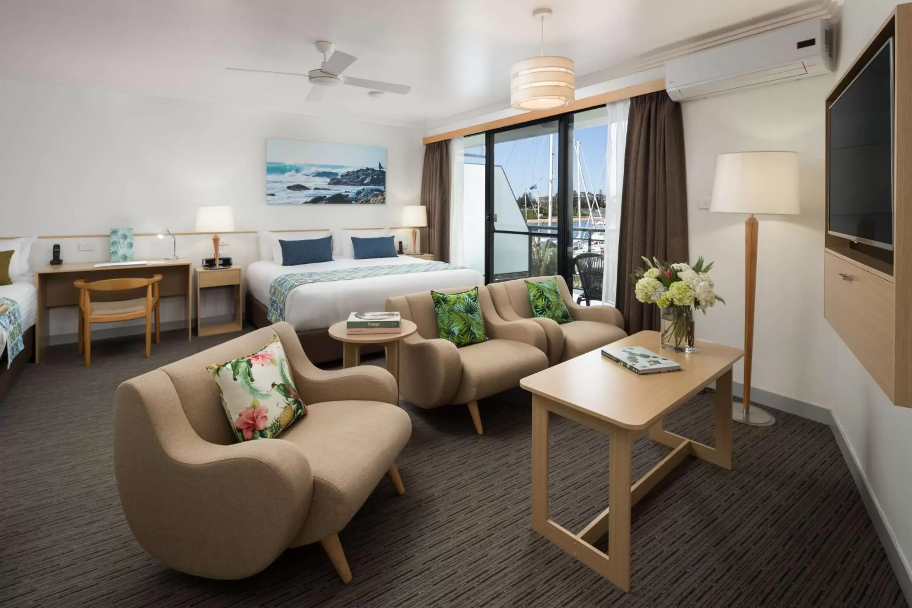 Living room, Seating Area in Sails Port Macquarie by Rydges