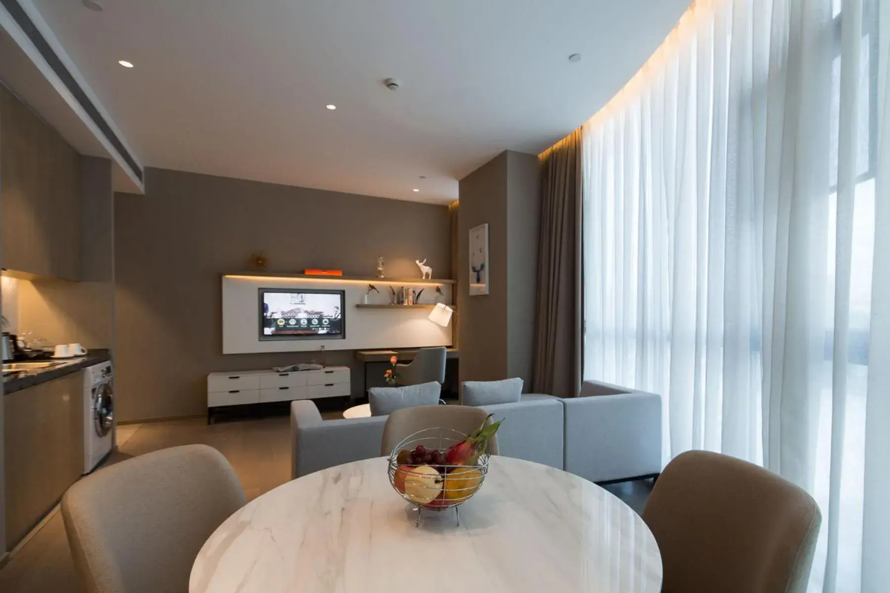 Decorative detail, Dining Area in Swisstouches Guangzhou Hotel Residences