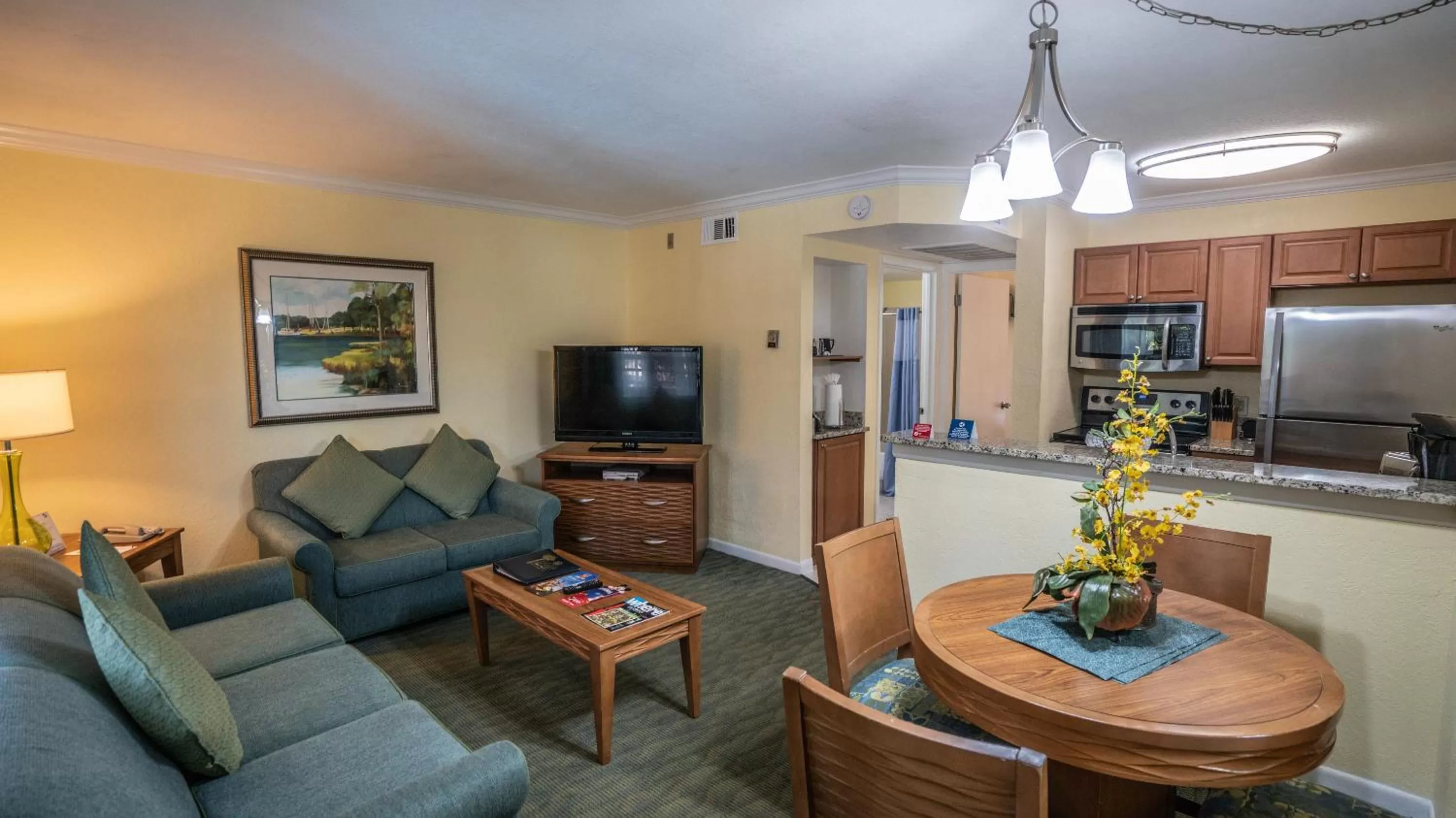 Living room in Blue Tree Resort at Lake Buena Vista