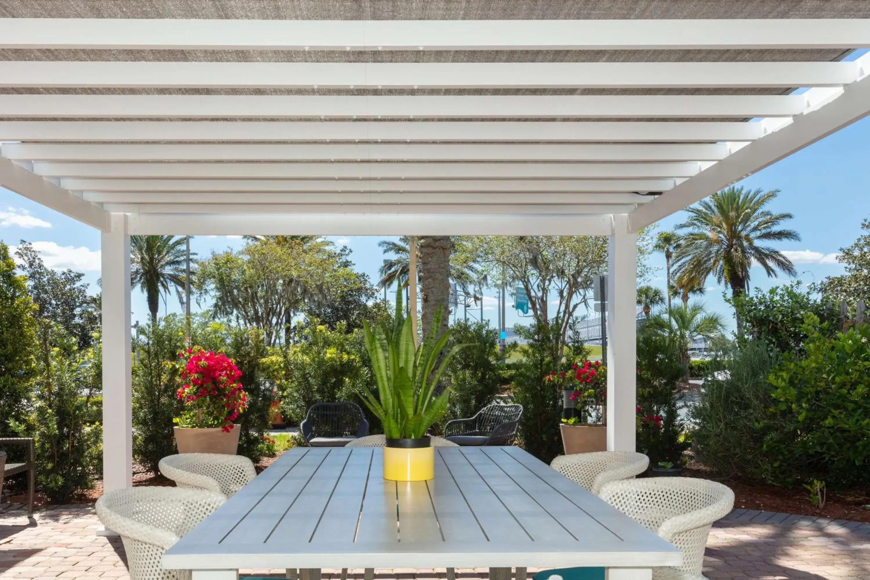 Patio in Hilton Garden Inn Daytona Beach Airport