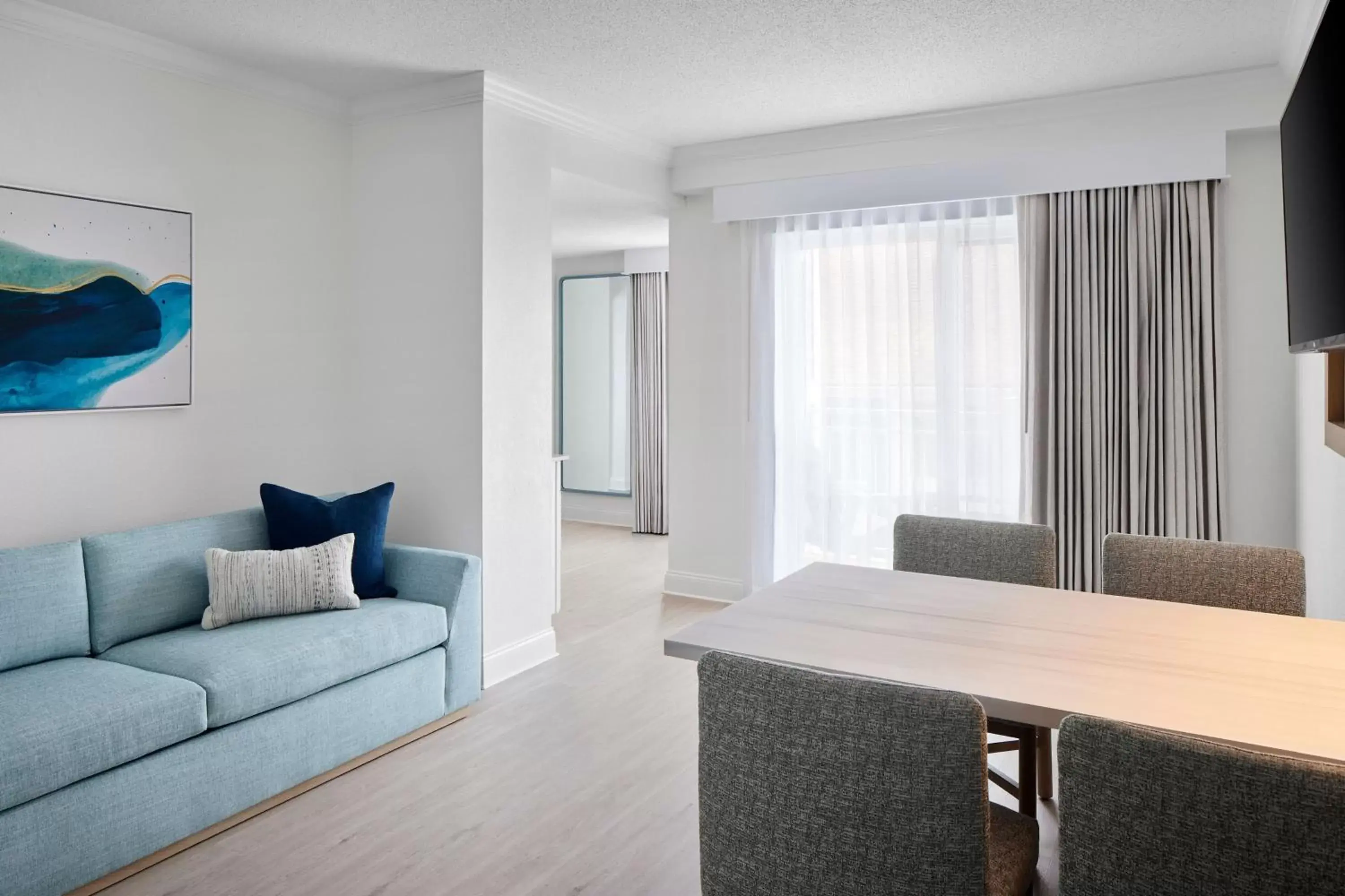 Bedroom, Seating Area in Bethany Beach Ocean Suites Residence Inn by Marriott