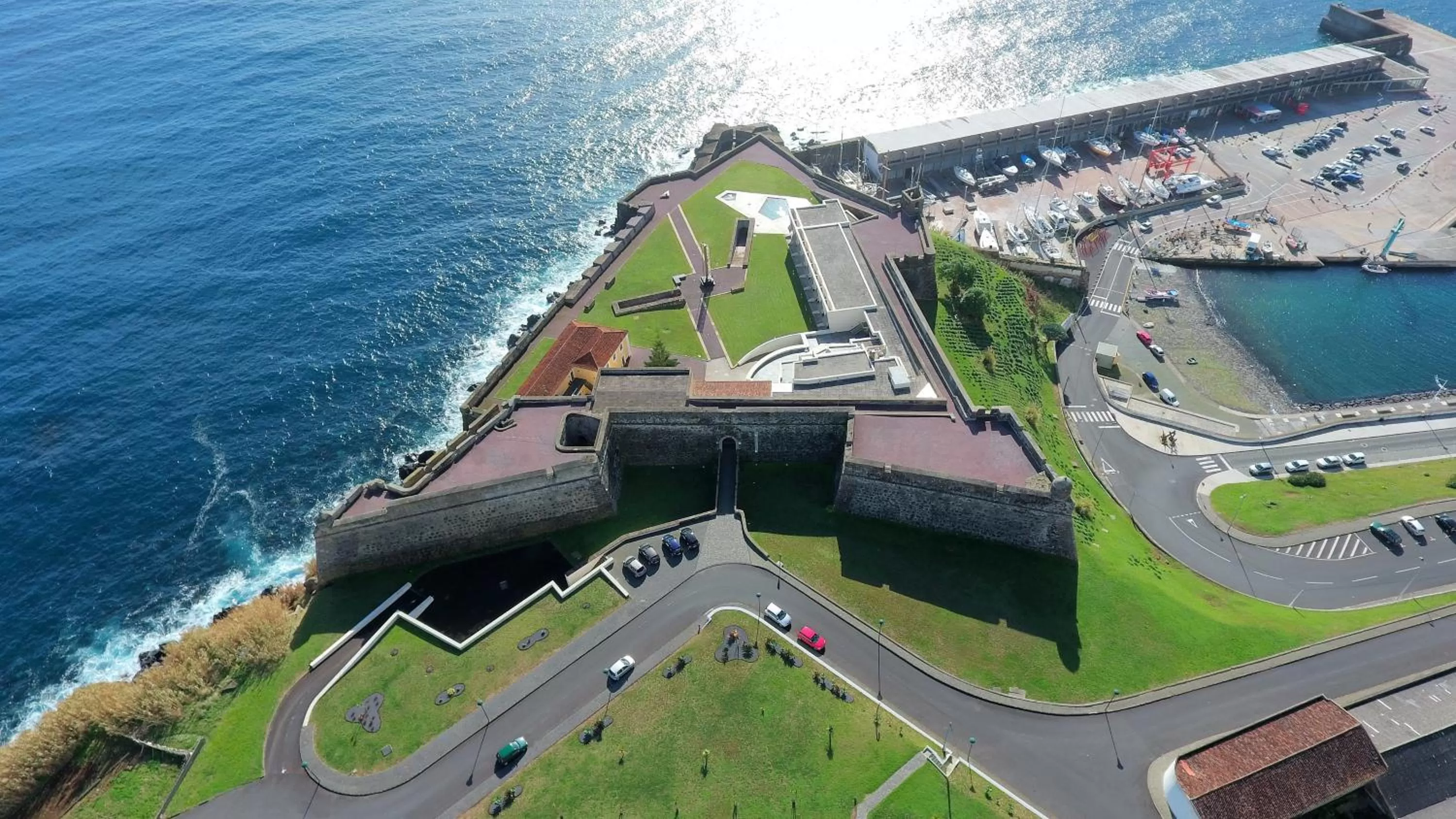 Bird's eye view in Pousada de Angra do Heroismo Castelo de S. Sebastiao
