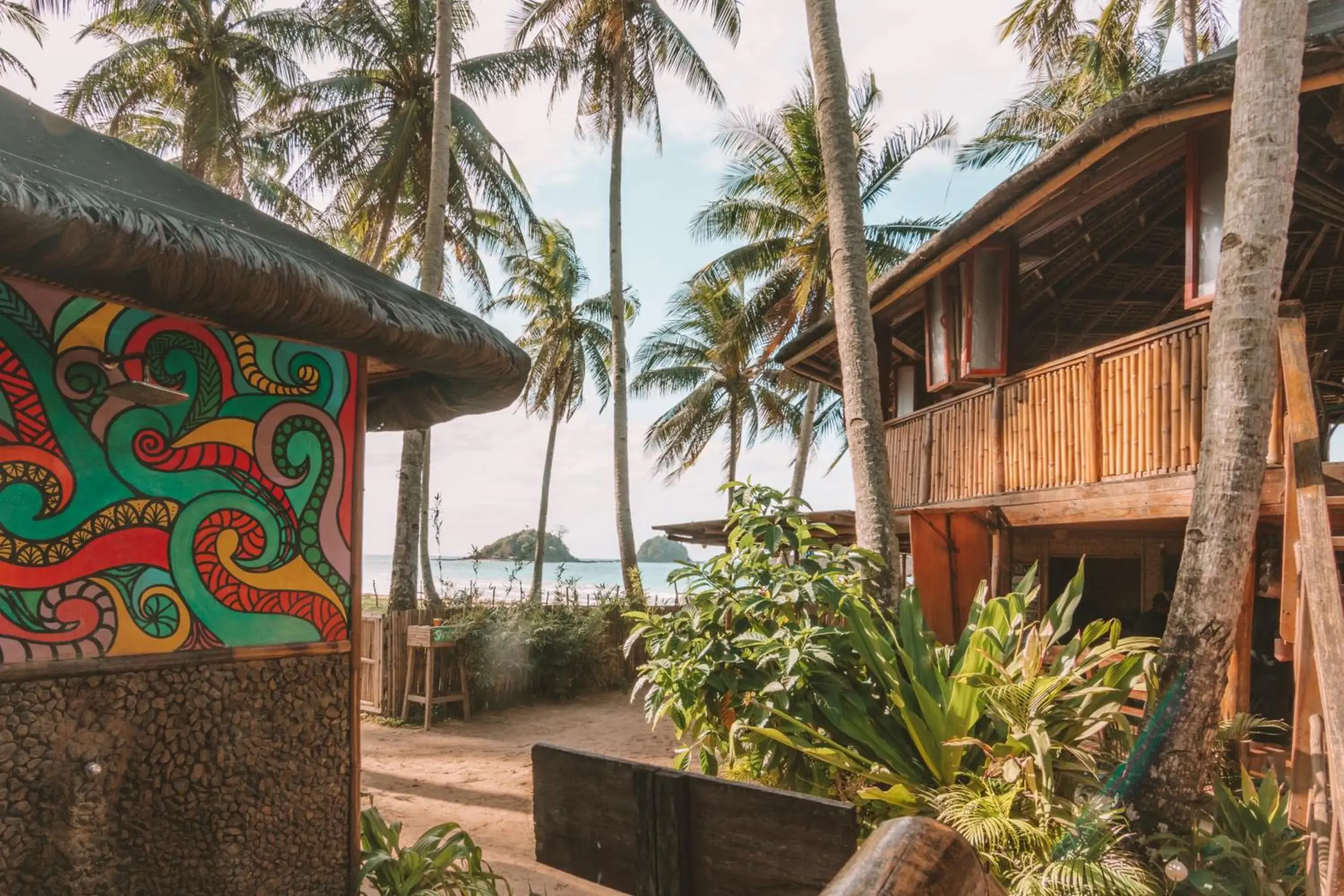 Facade/entrance, Property Building in Mad Monkey Hostel Nacpan Beach