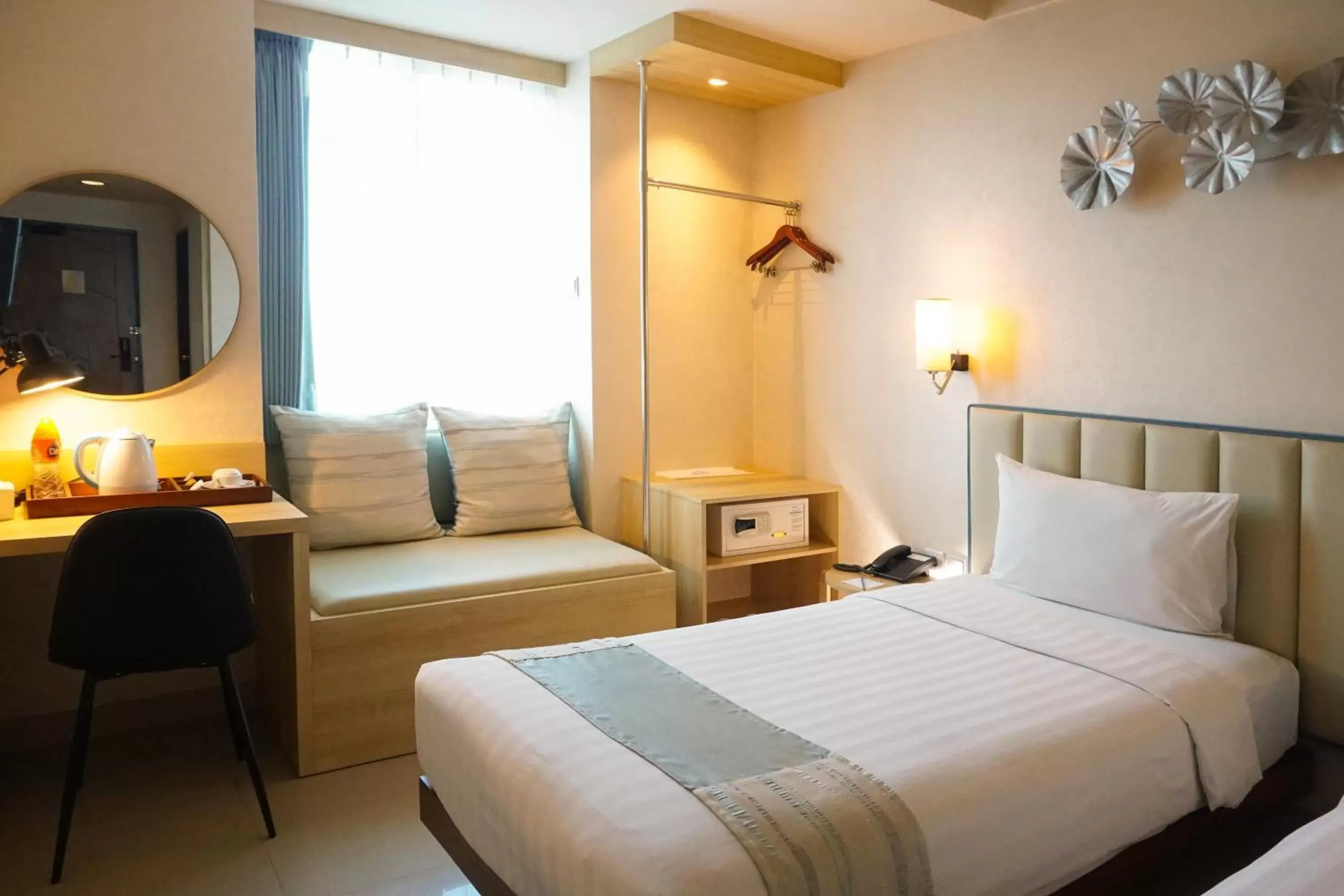 Bed in Solaris Hotel Malang