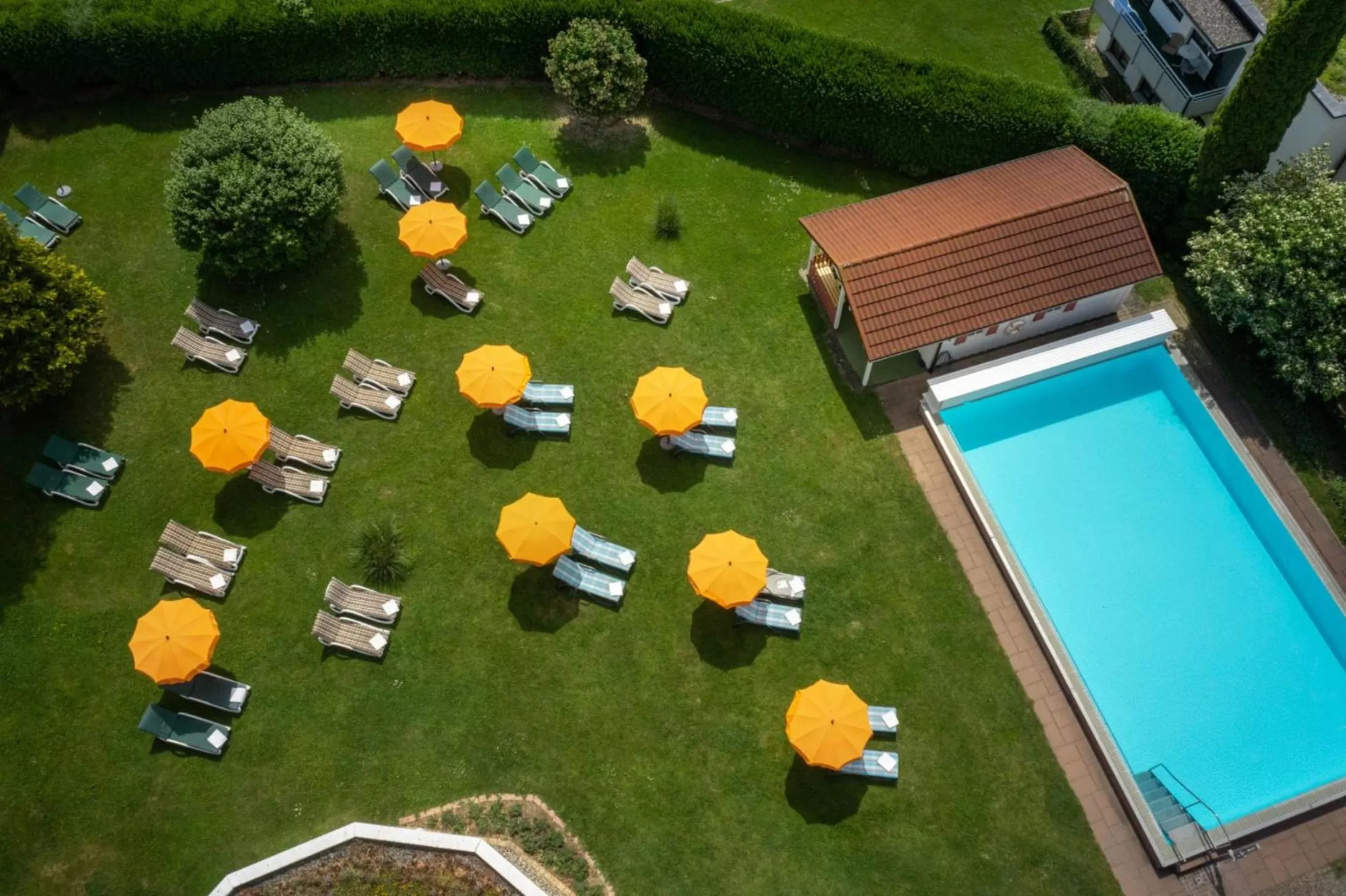 Garden view in Ringhotel Krone