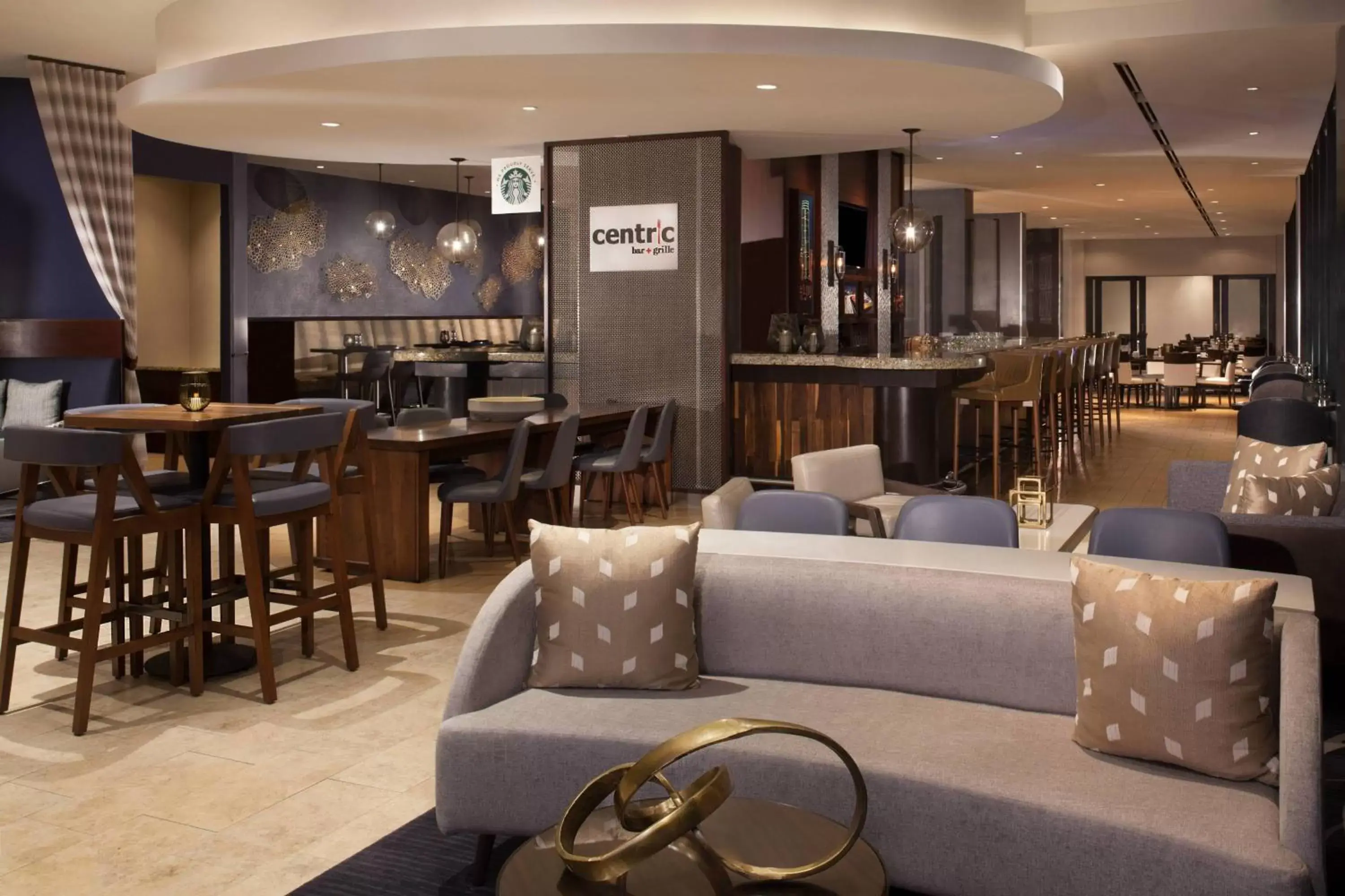 Lobby or reception, Lounge/Bar in Dallas Marriott Downtown