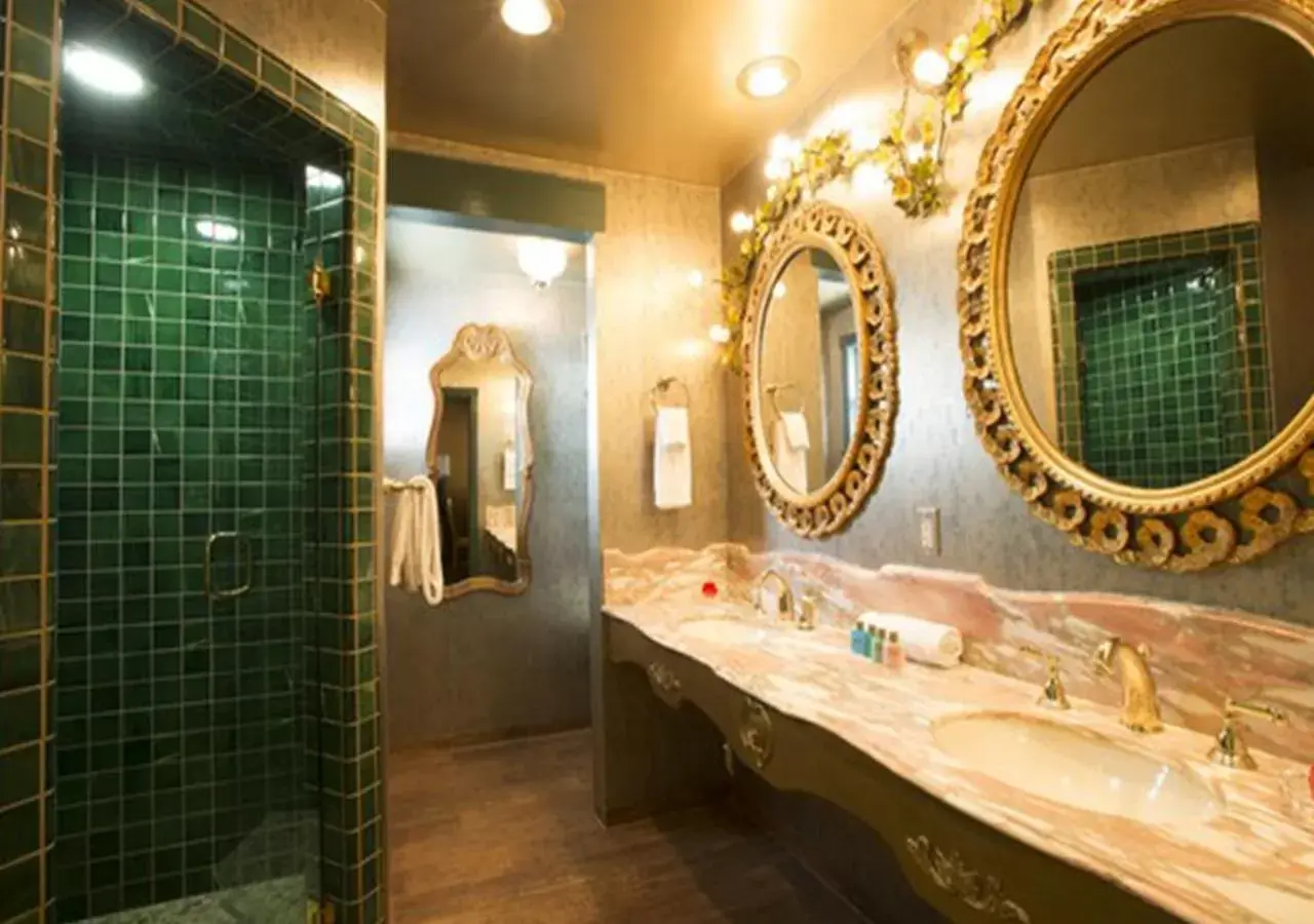 Bathroom in Madonna Inn