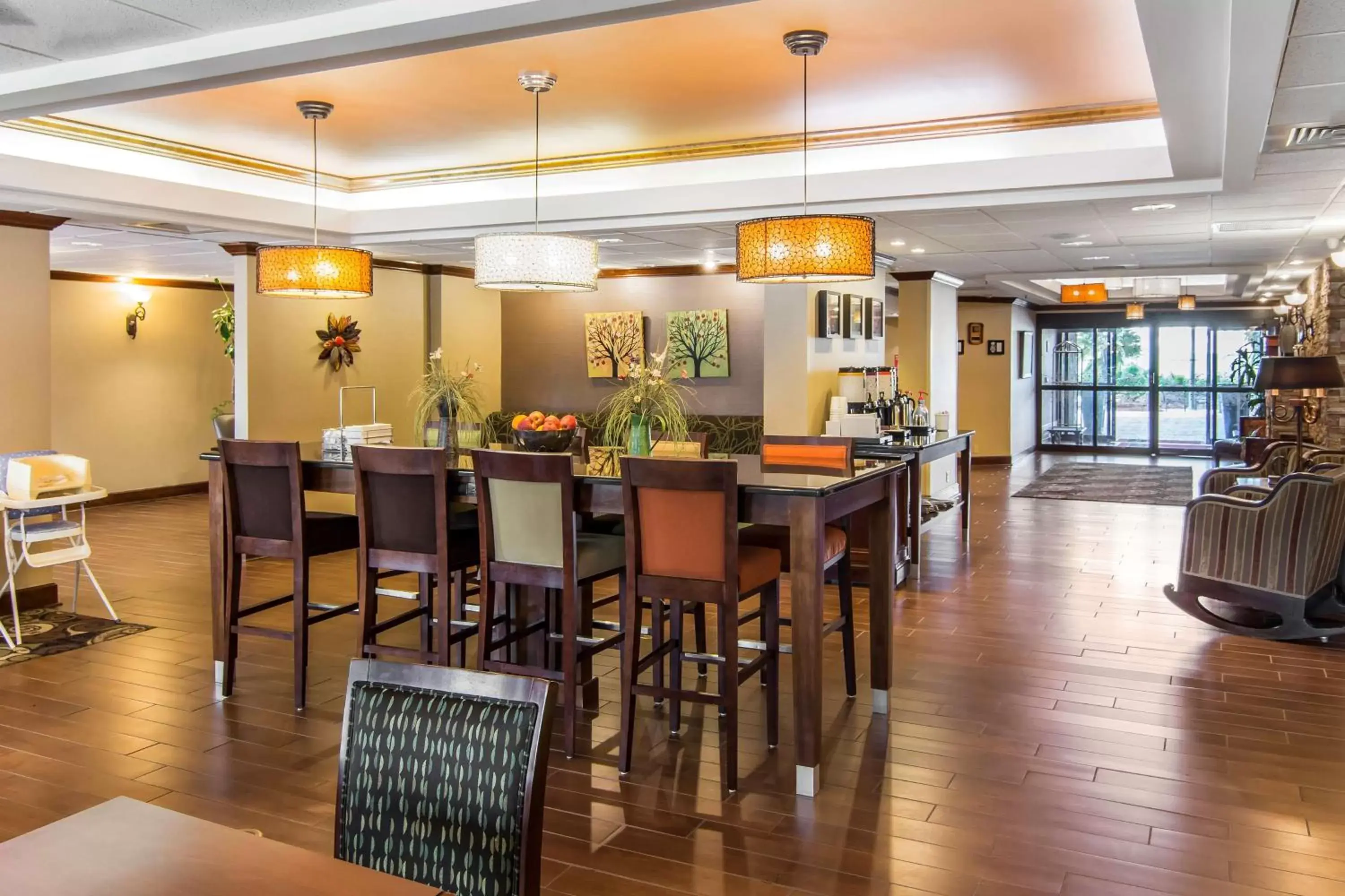 Lobby or reception, Restaurant/Places to Eat in Hampton Inn South Hill