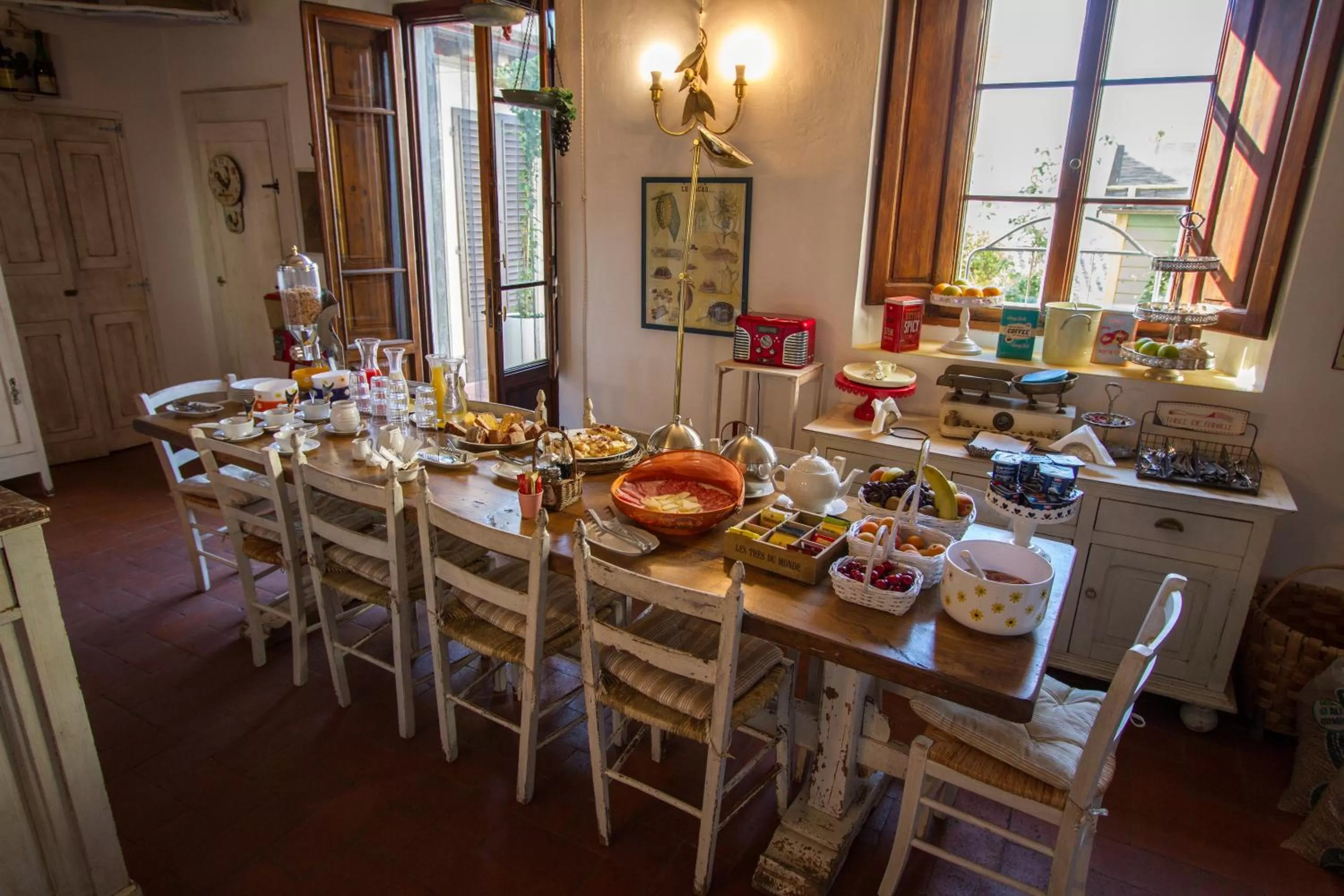 Buffet breakfast in Le Terrazze Del Chianti b&b Residenza d'Epoca e di Charme