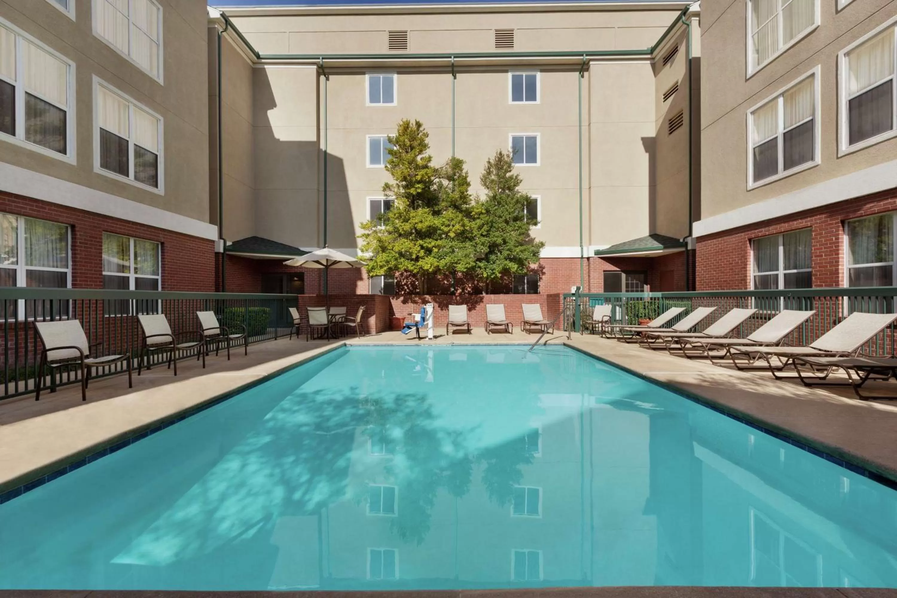 Pool view in Homewood Suites by Hilton Dallas-Plano