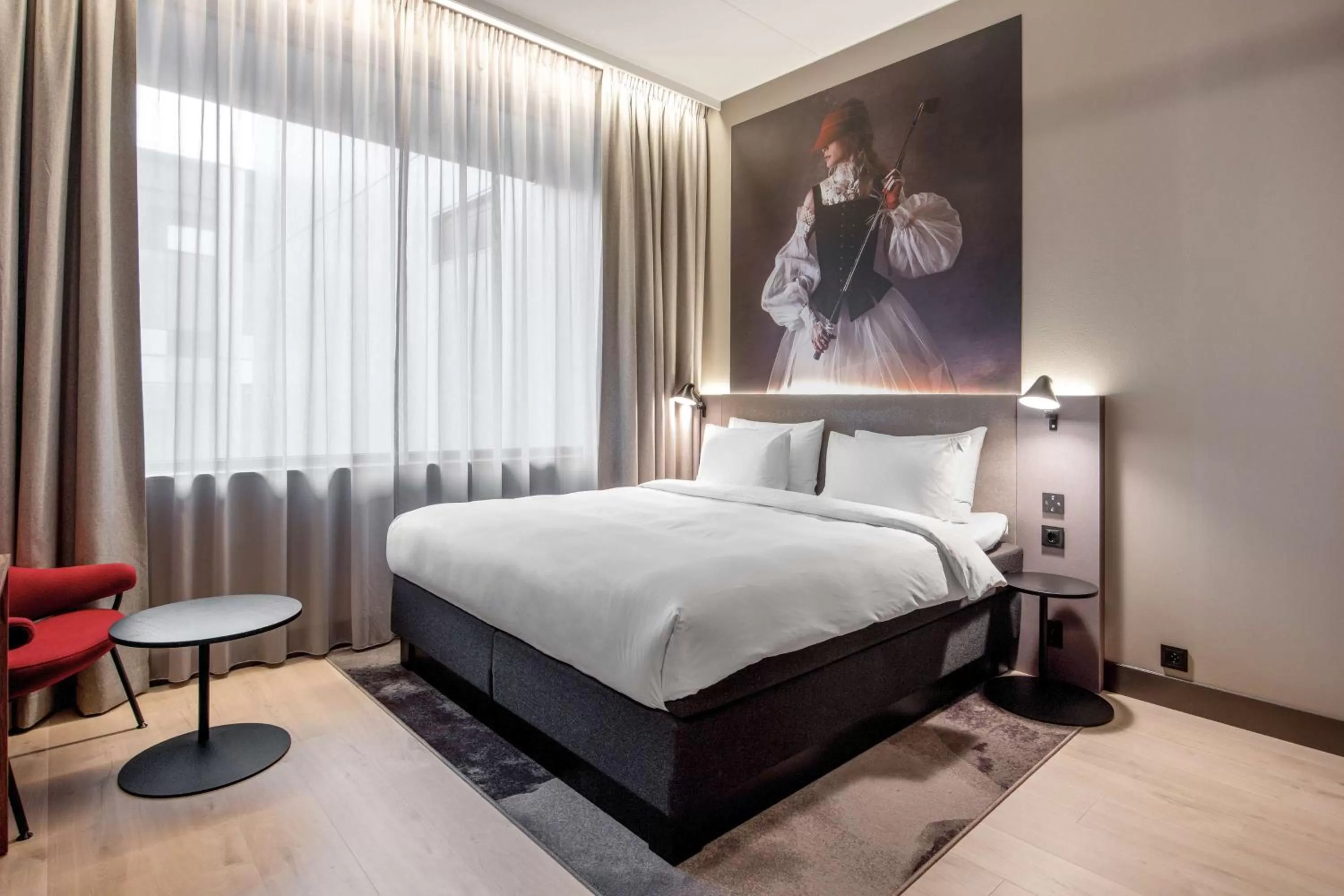 Bedroom, Bed in Radisson RED Oslo Økern