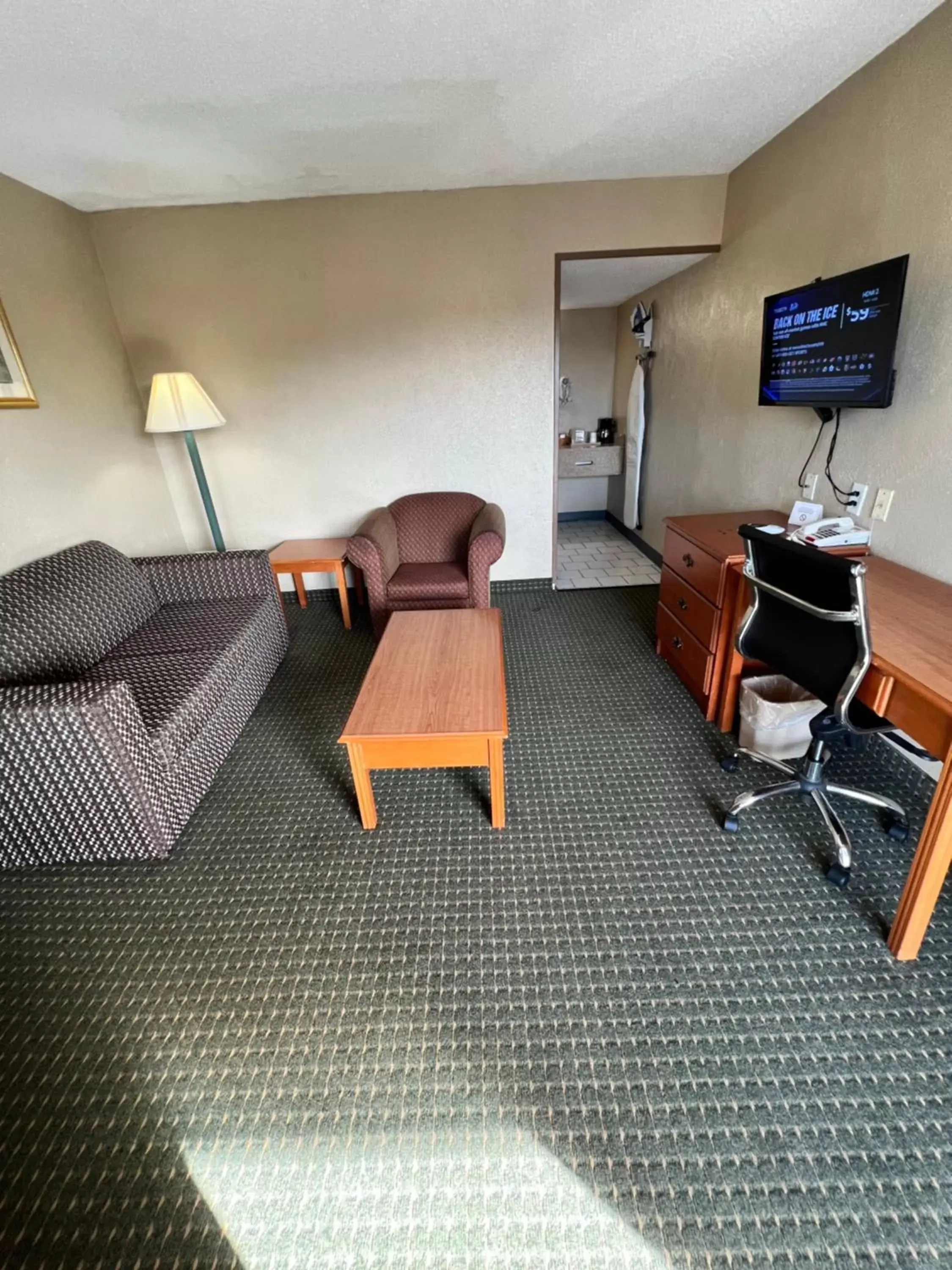 TV and multimedia, Seating Area in Continental Inn and Suites