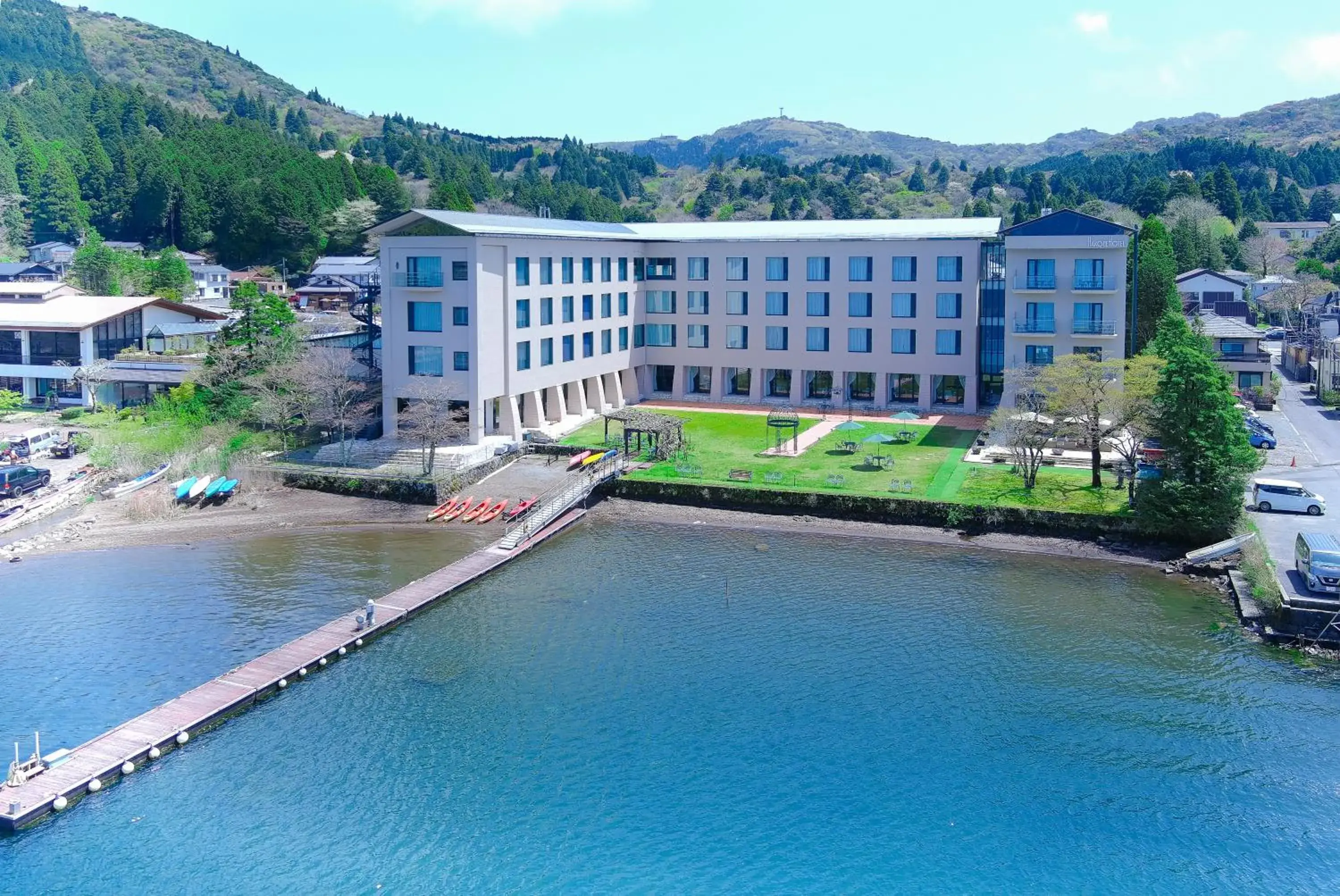 Property building, Bird's-eye View in Hakone Hotel