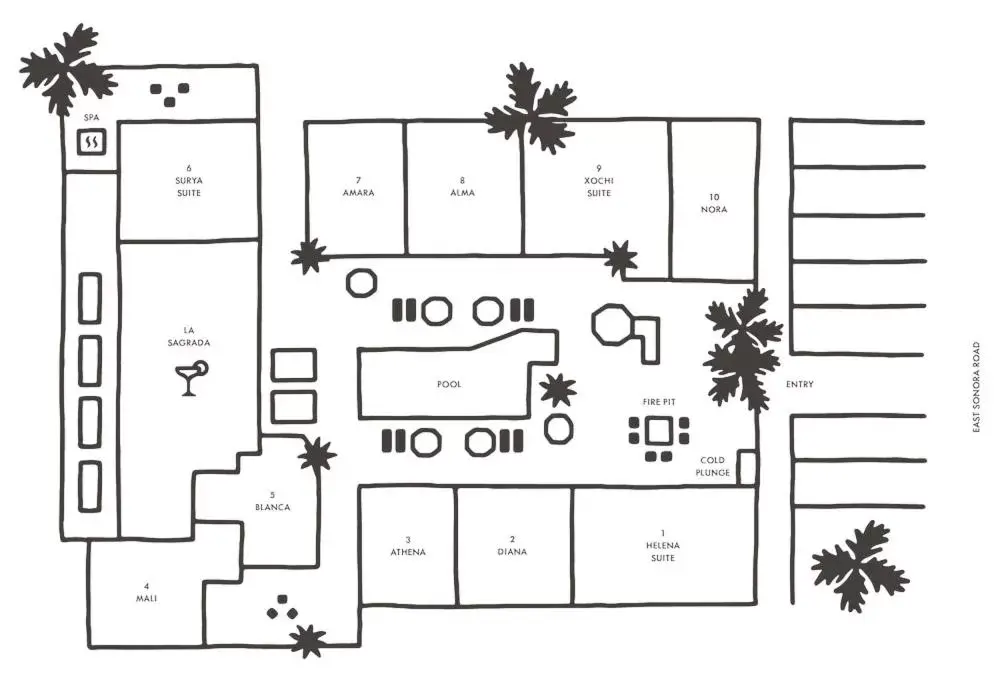 Floor Plan in Yara Hotel - Adults Only