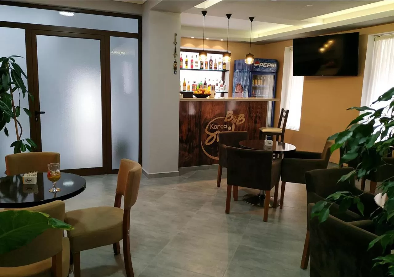 Communal lounge/ TV room in KorcaSmileHotel