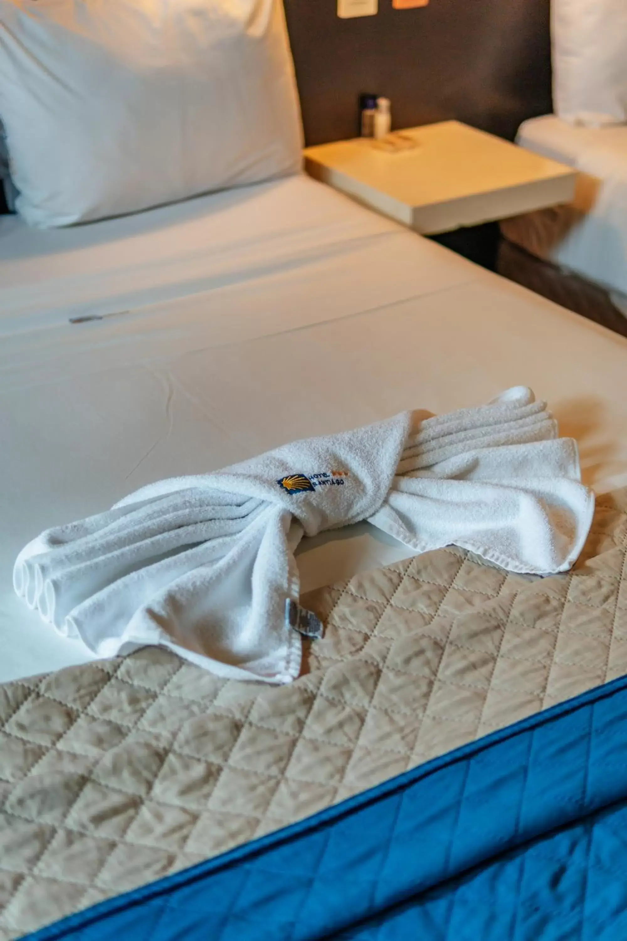 Bed in Hotel Santiago