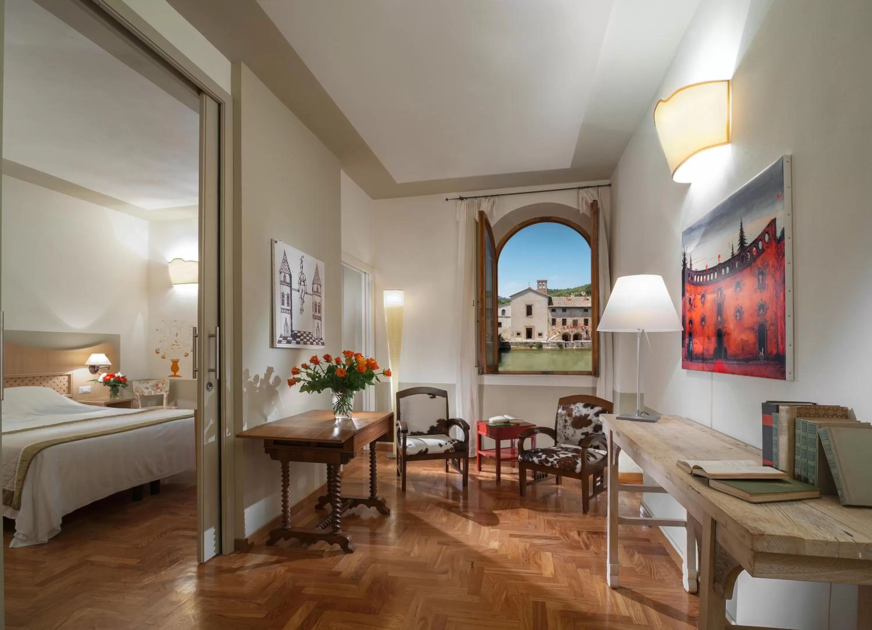 Living room, Bed in Albergo Le Terme