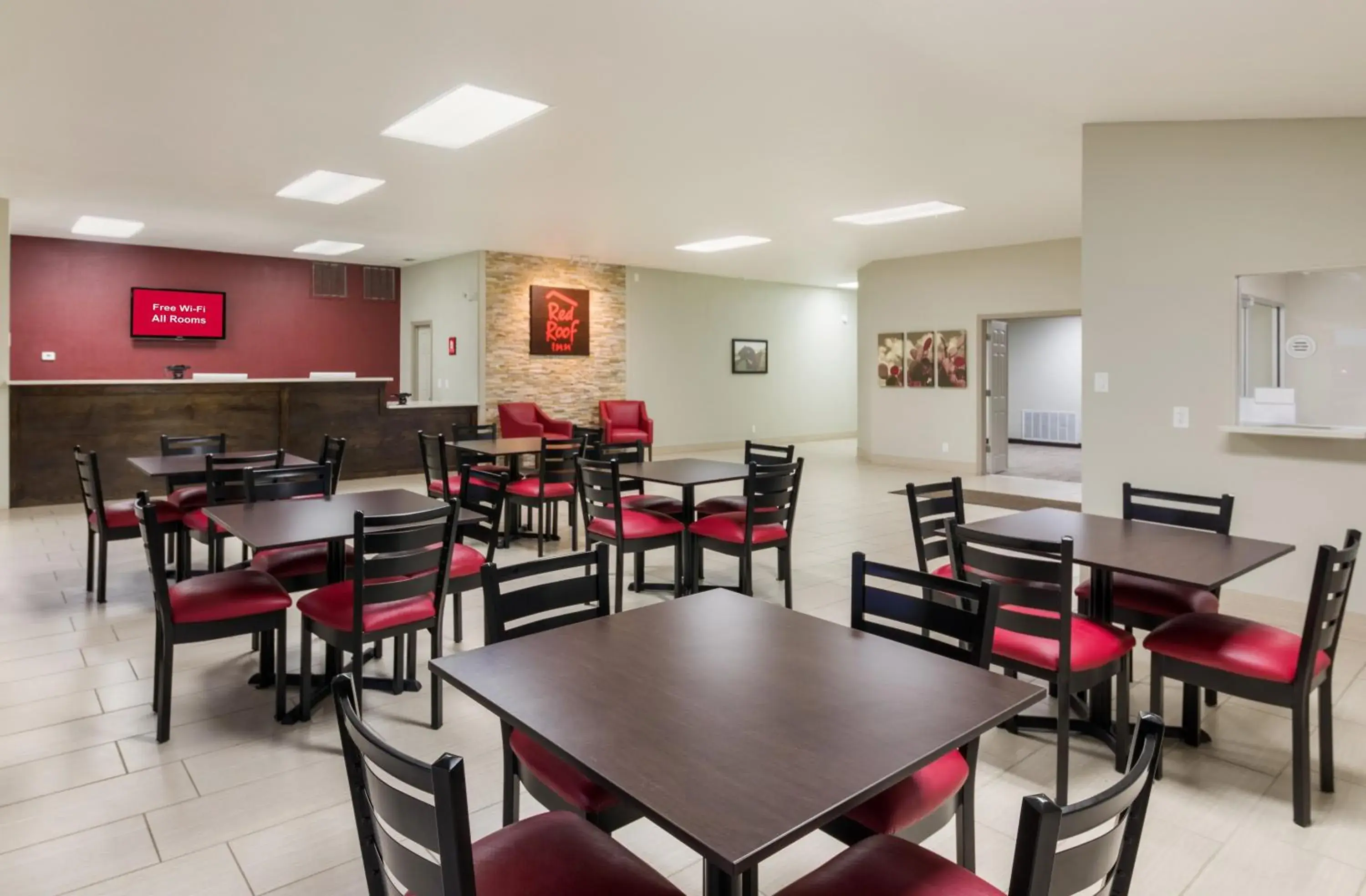 Lobby or reception, Restaurant/Places to Eat in Red Roof Inn Temple