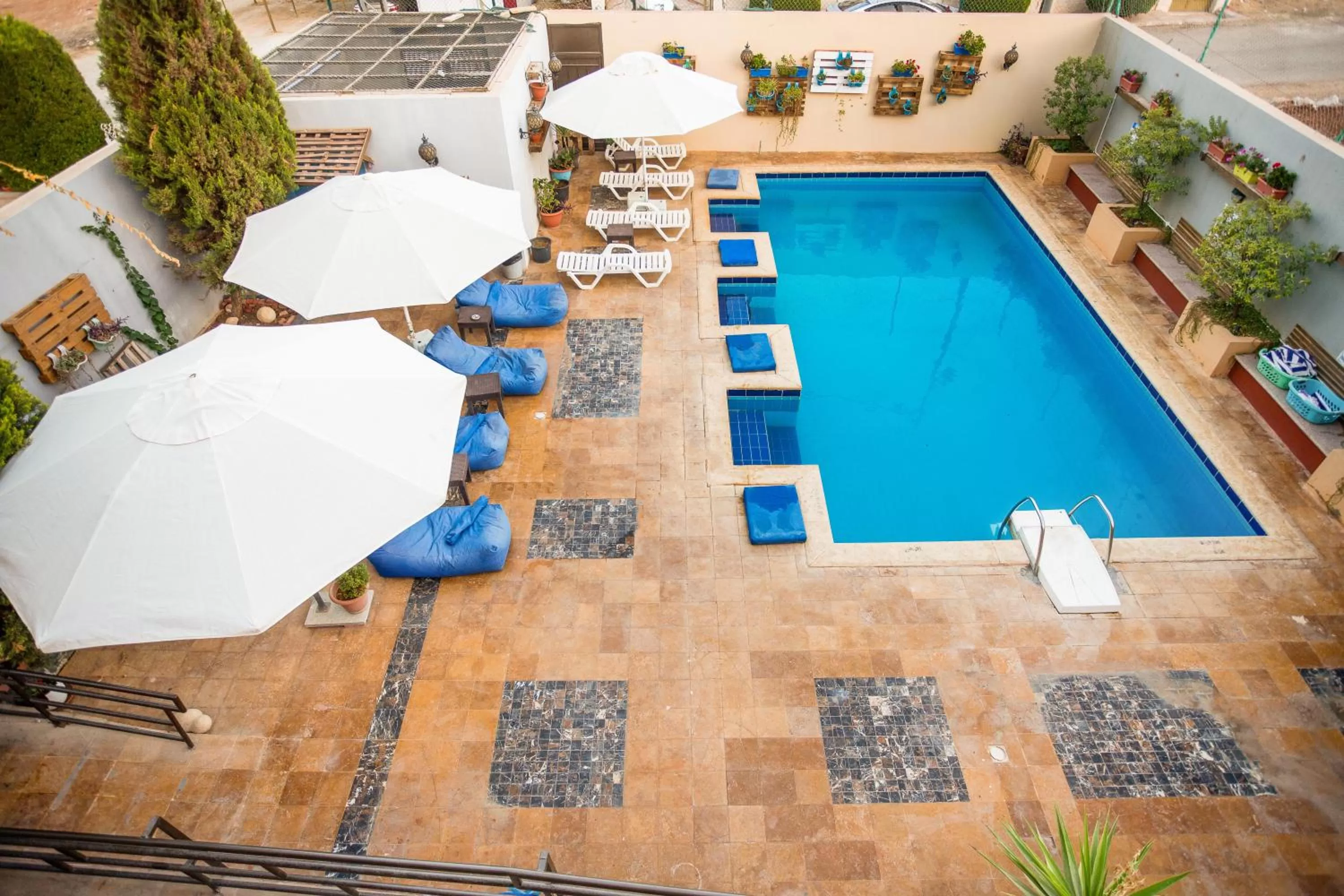 Pool view in Grand Hotel Madaba